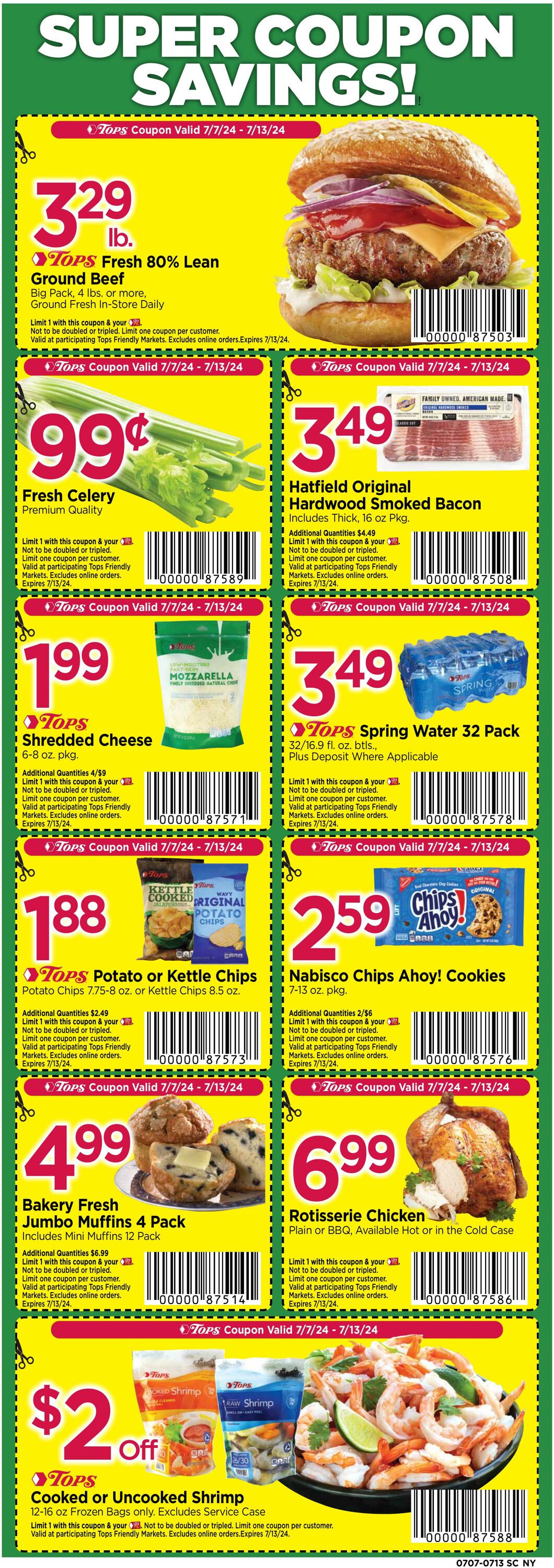 Weekly ad Tops Friendly Markets 07/07/2024 - 07/13/2024