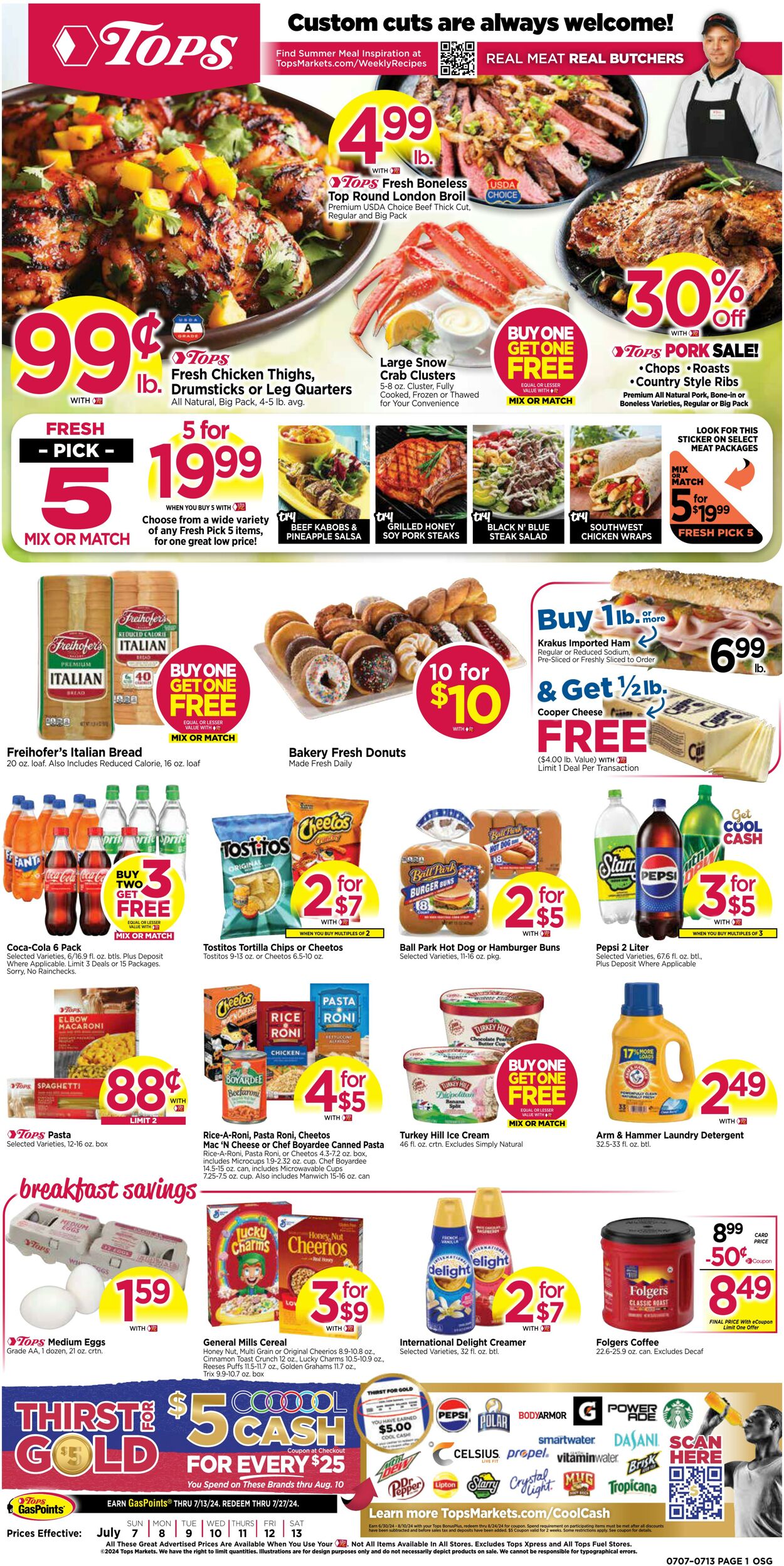 Weekly ad Tops Friendly Markets 07/07/2024 - 07/13/2024