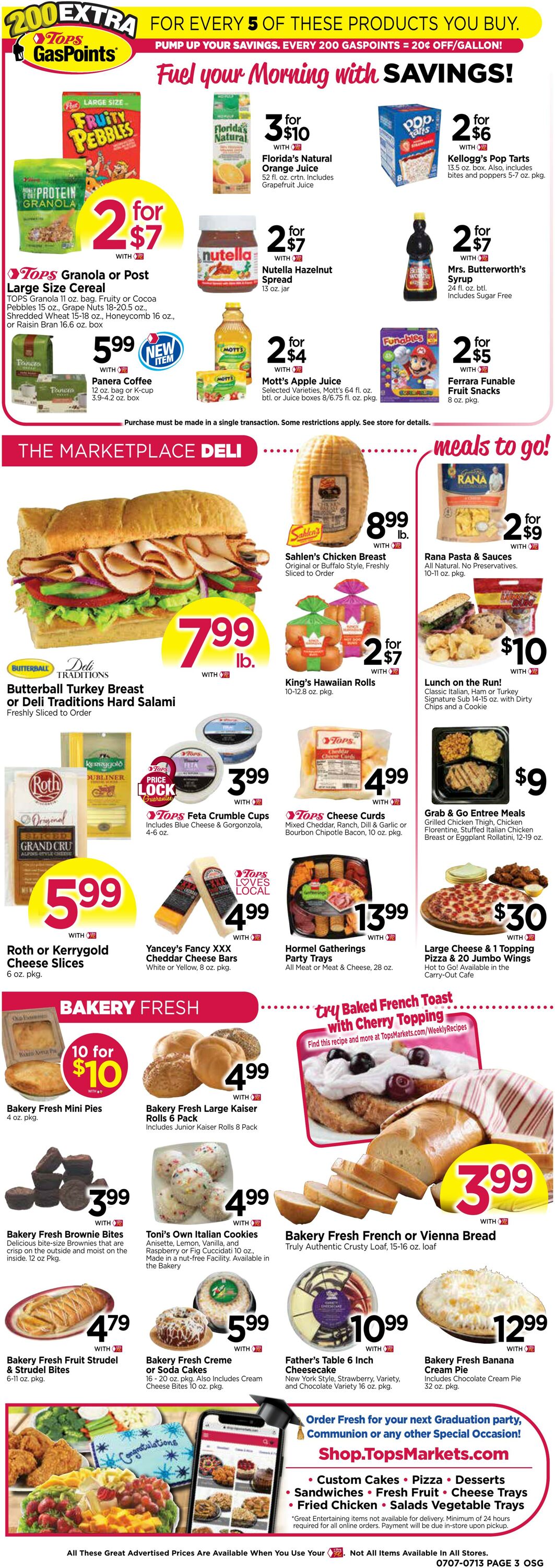 Weekly ad Tops Friendly Markets 07/07/2024 - 07/13/2024