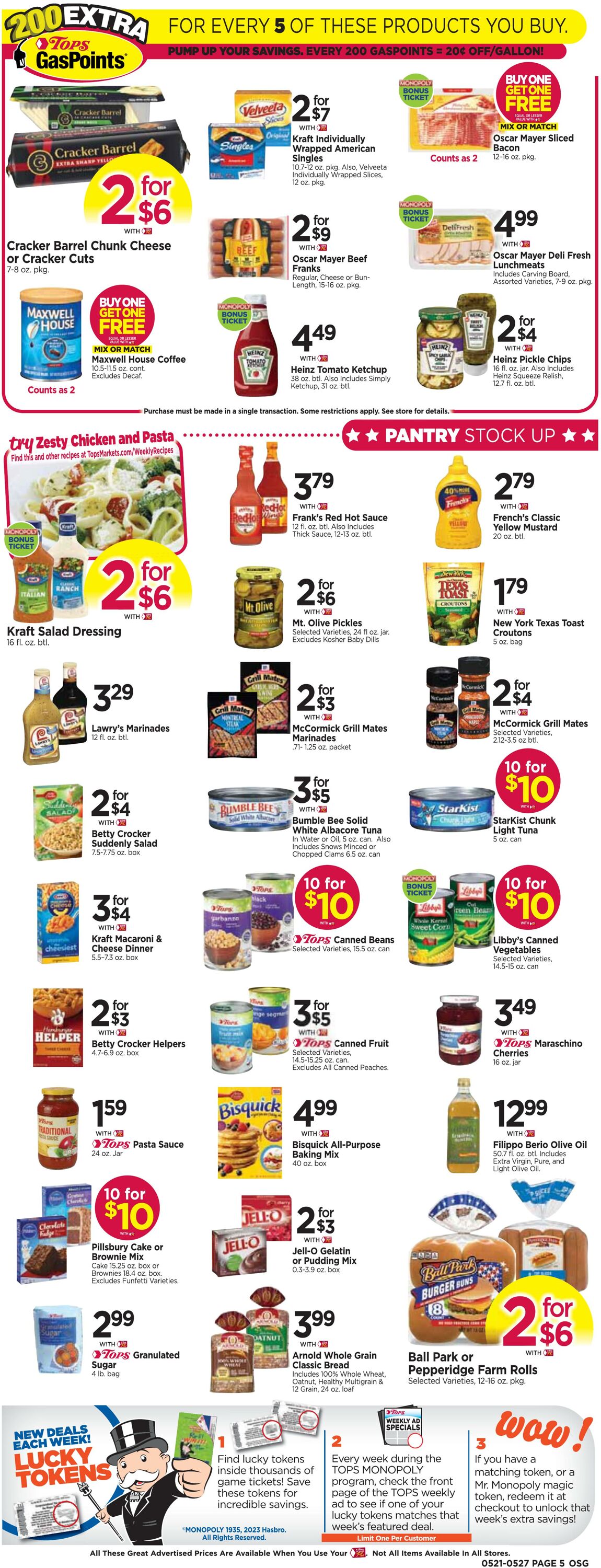 Weekly ad Tops Friendly Markets 05/21/2023 - 05/27/2023