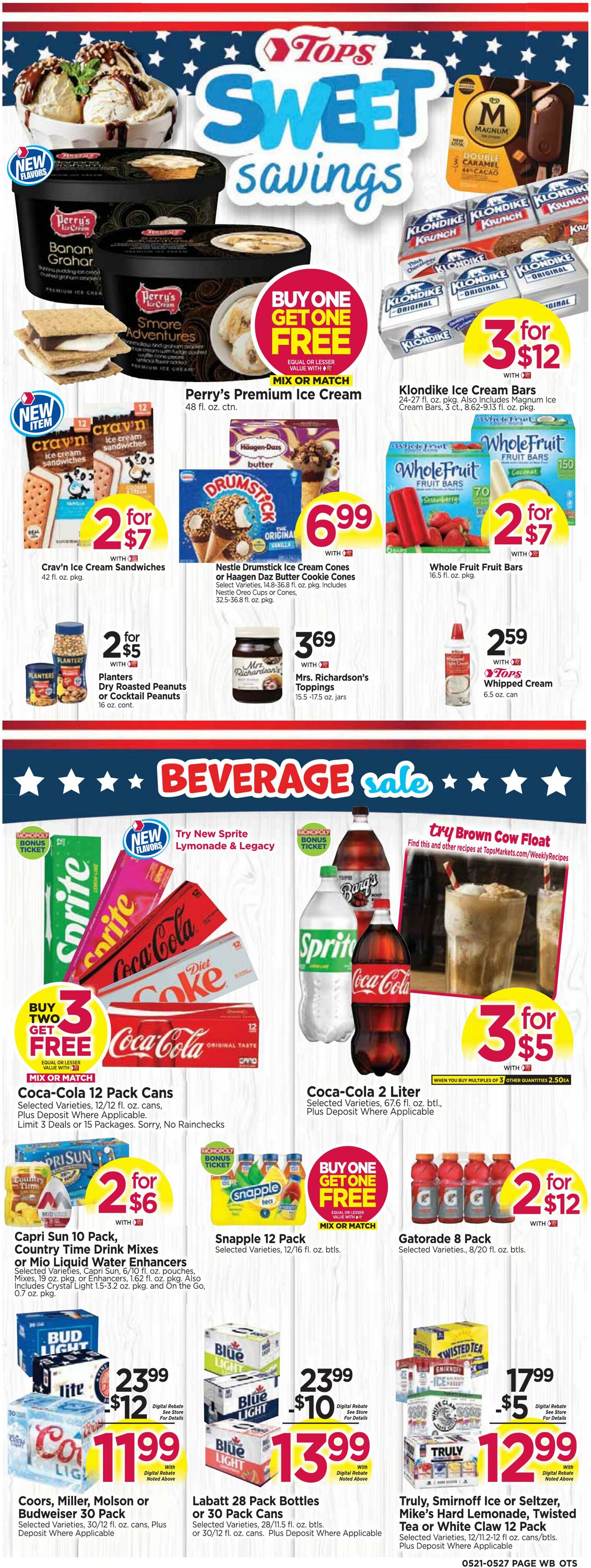 Weekly ad Tops Friendly Markets 05/21/2023 - 05/27/2023