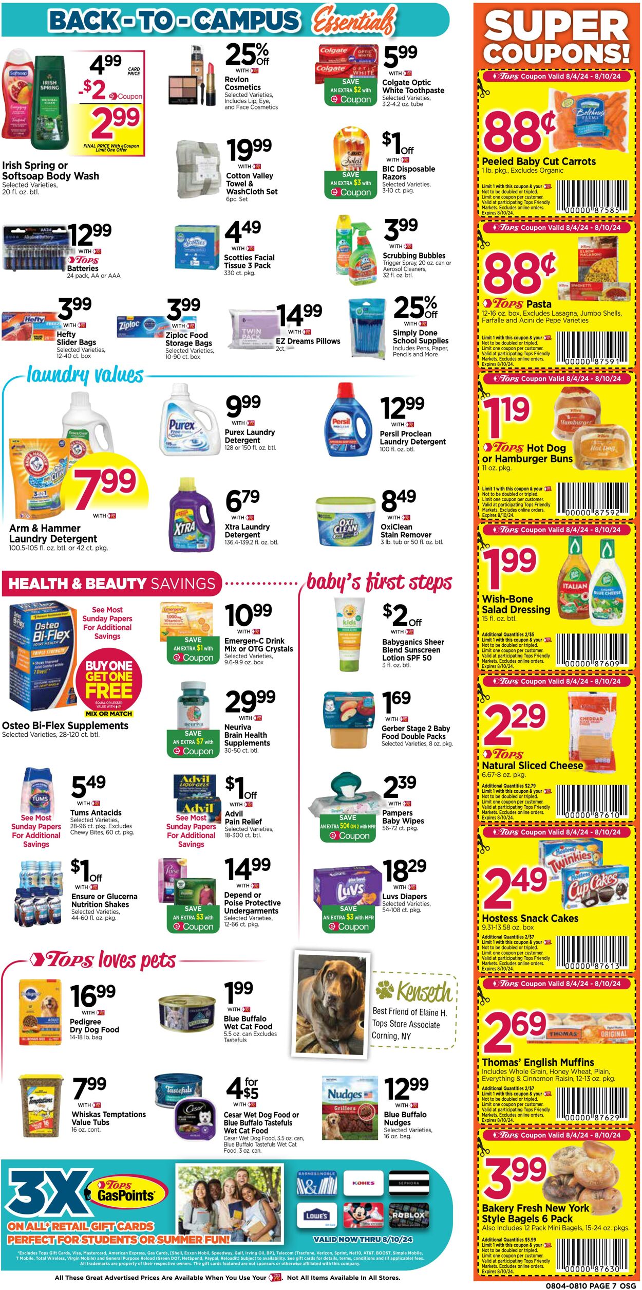 Weekly ad Tops Friendly Markets 08/04/2024 - 08/10/2024