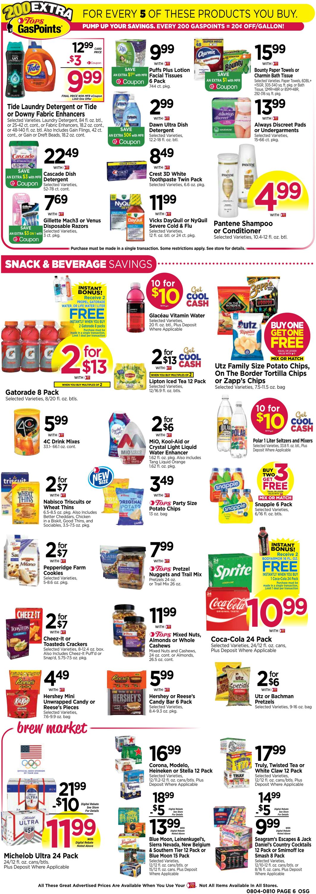 Weekly ad Tops Friendly Markets 08/04/2024 - 08/10/2024