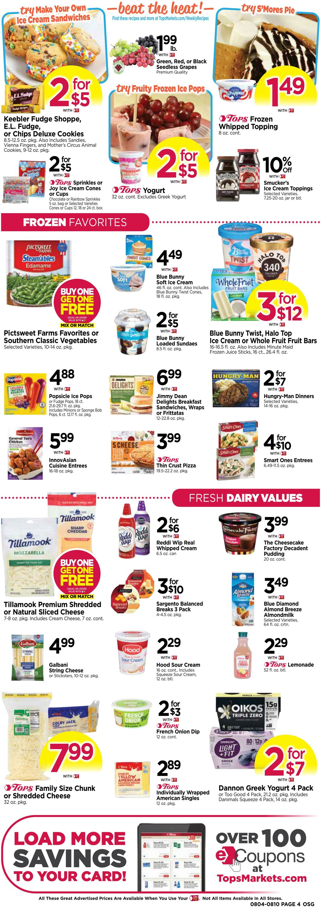 Weekly ad Tops Friendly Markets 08/04/2024 - 08/10/2024