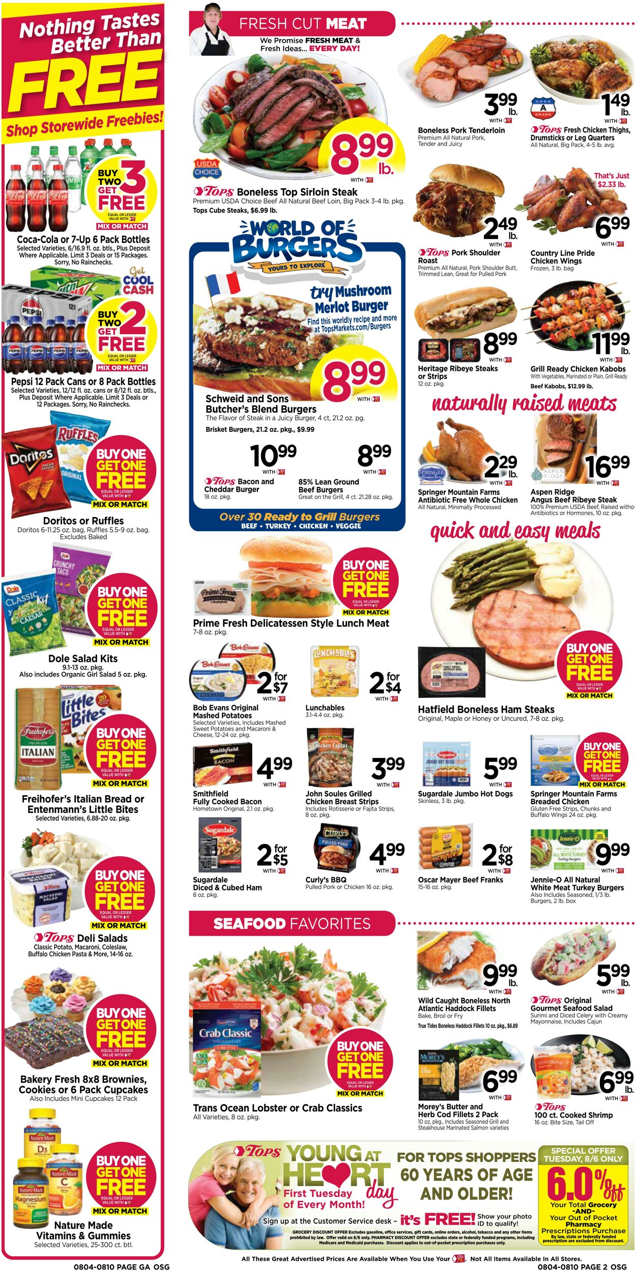 Weekly ad Tops Friendly Markets 08/04/2024 - 08/10/2024