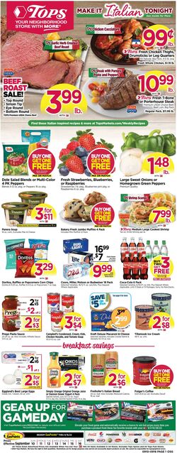 Weekly ad Tops Friendly Markets 09/25/2022 - 10/01/2022