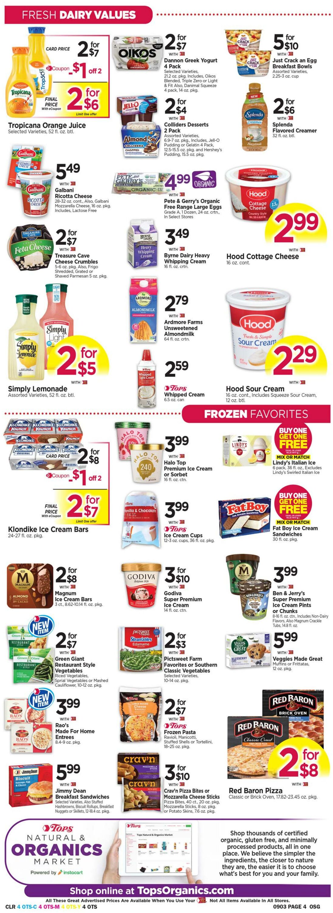 Weekly ad Tops Friendly Markets 08/28/2022 - 09/03/2022