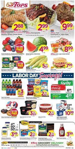 Weekly ad Tops Friendly Markets 08/28/2022-09/03/2022
