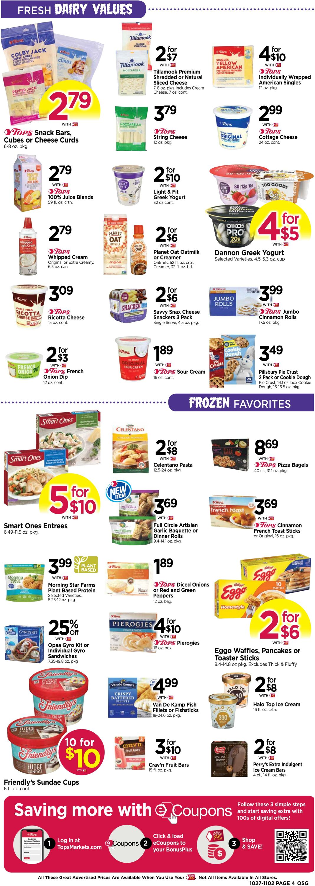 Weekly ad Tops Friendly Markets 10/27/2024 - 11/02/2024