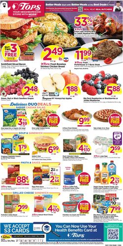 Weekly ad Tops Friendly Markets 10/20/2024 - 10/26/2024