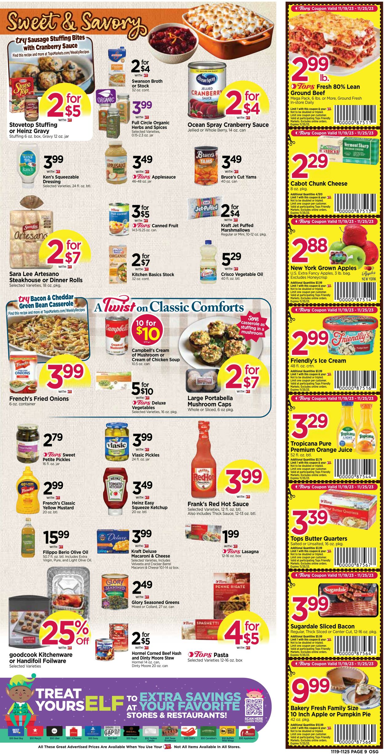 Weekly ad Tops Friendly Markets 11/19/2023 - 11/25/2023