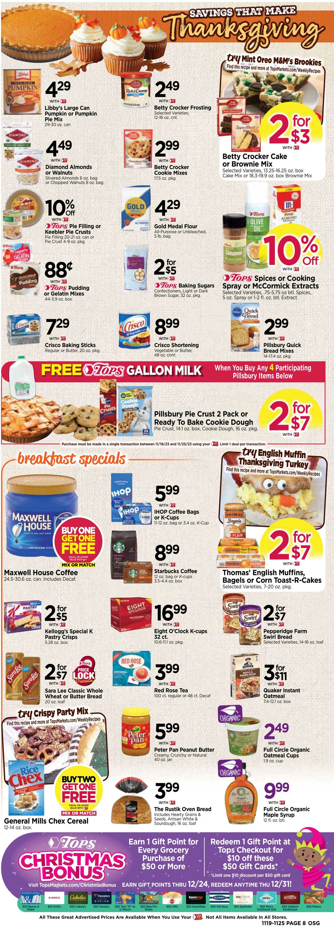 Weekly ad Tops Friendly Markets 11/19/2023 - 11/25/2023