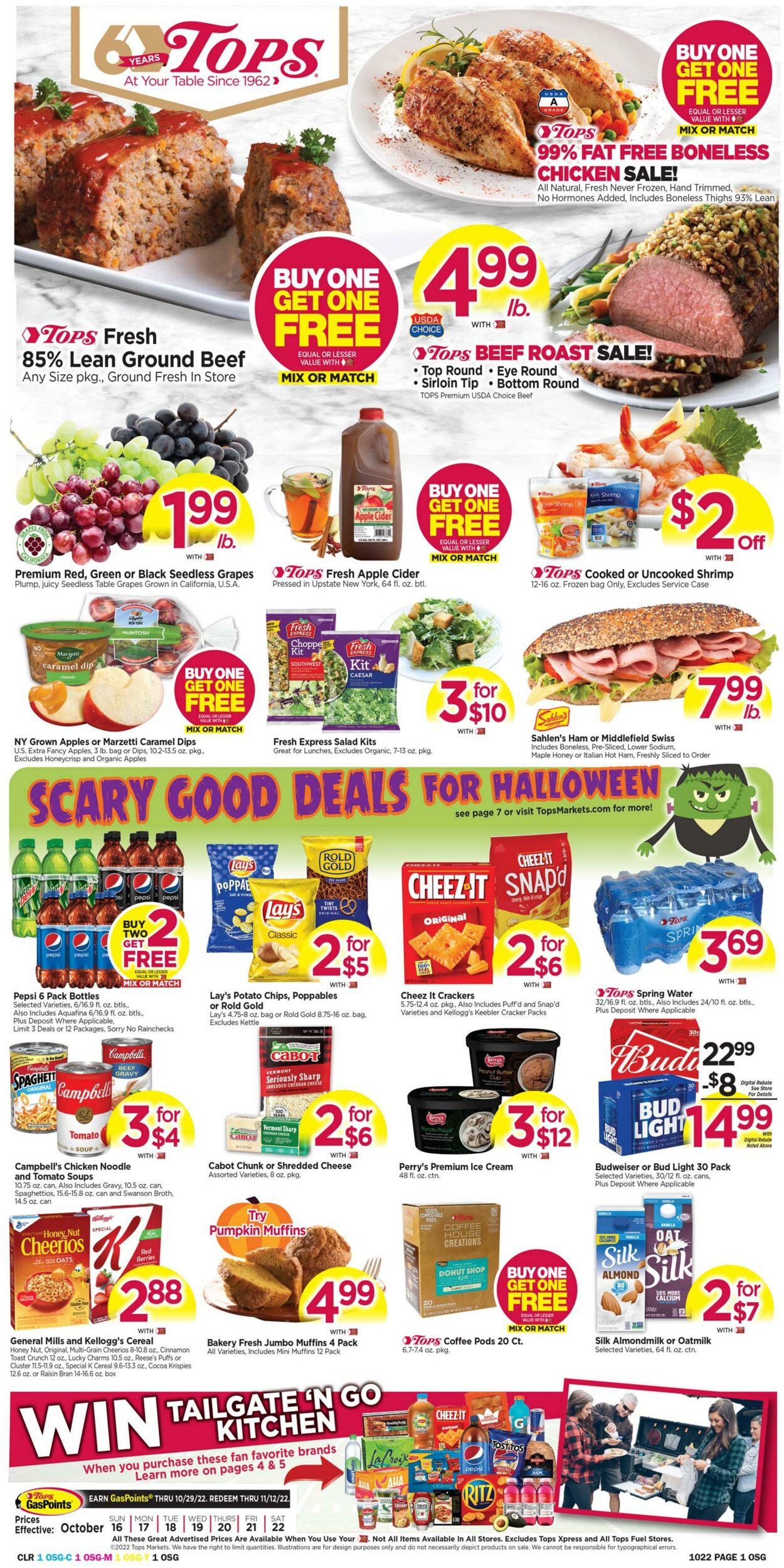 Weekly ad Tops Friendly Markets 10/16/2022-10/22/2022