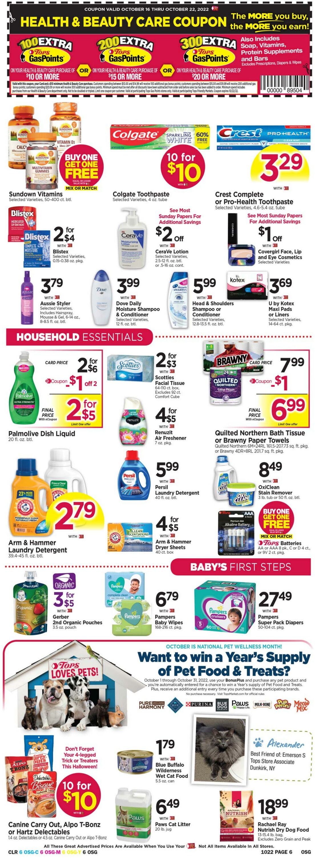 Weekly ad Tops Friendly Markets 10/16/2022 - 10/22/2022
