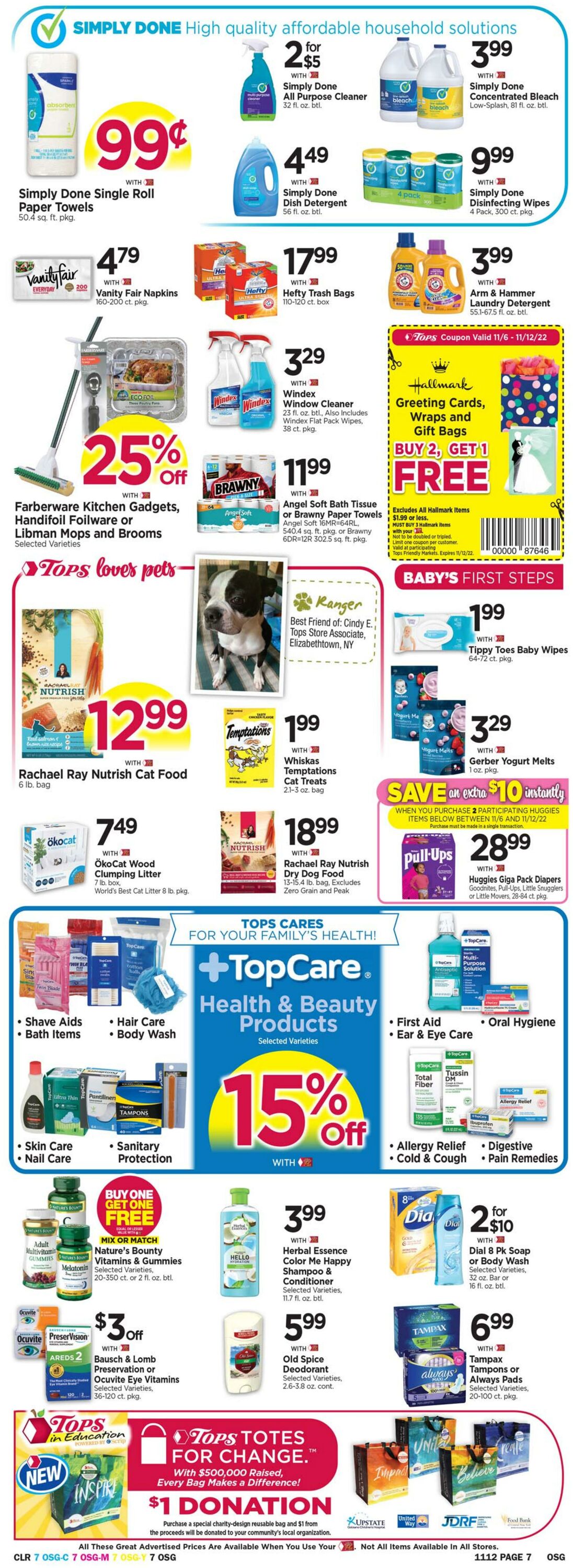 Weekly ad Tops Friendly Markets 11/06/2022-11/12/2022