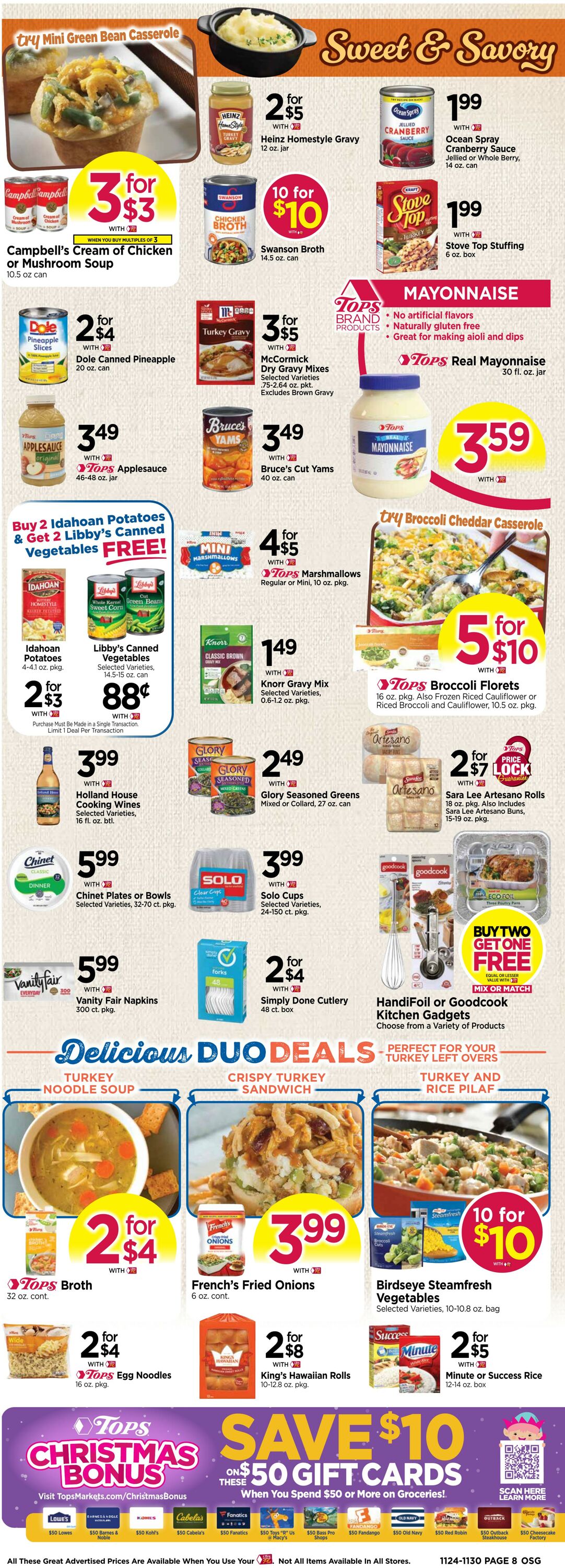 Weekly ad Tops Friendly Markets 11/24/2024 - 11/30/2024