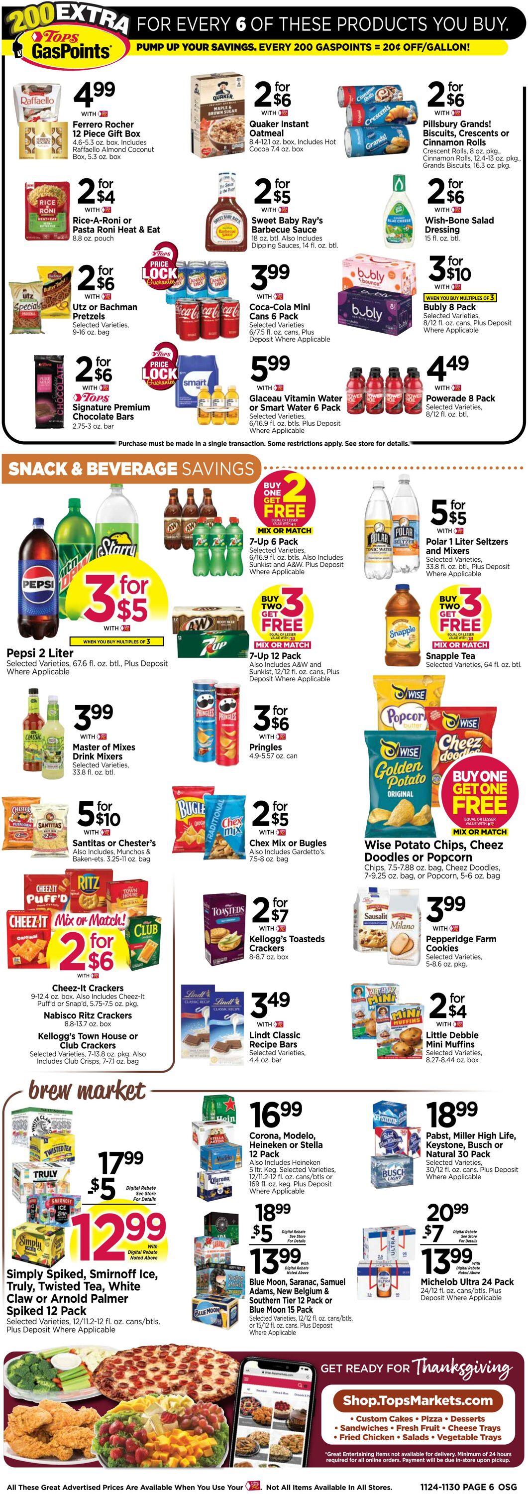 Weekly ad Tops Friendly Markets 11/24/2024 - 11/30/2024