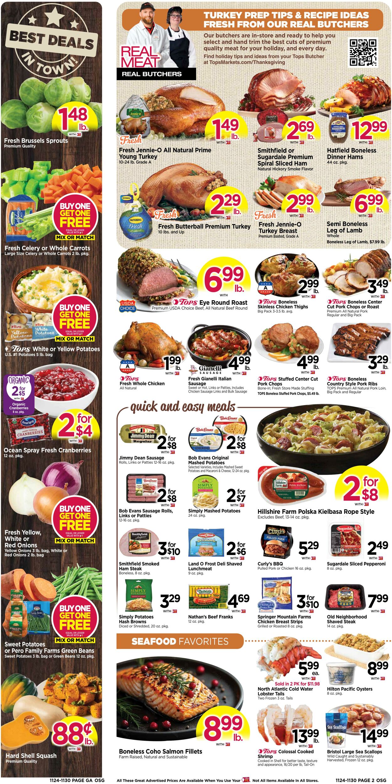 Weekly ad Tops Friendly Markets 11/24/2024 - 11/30/2024