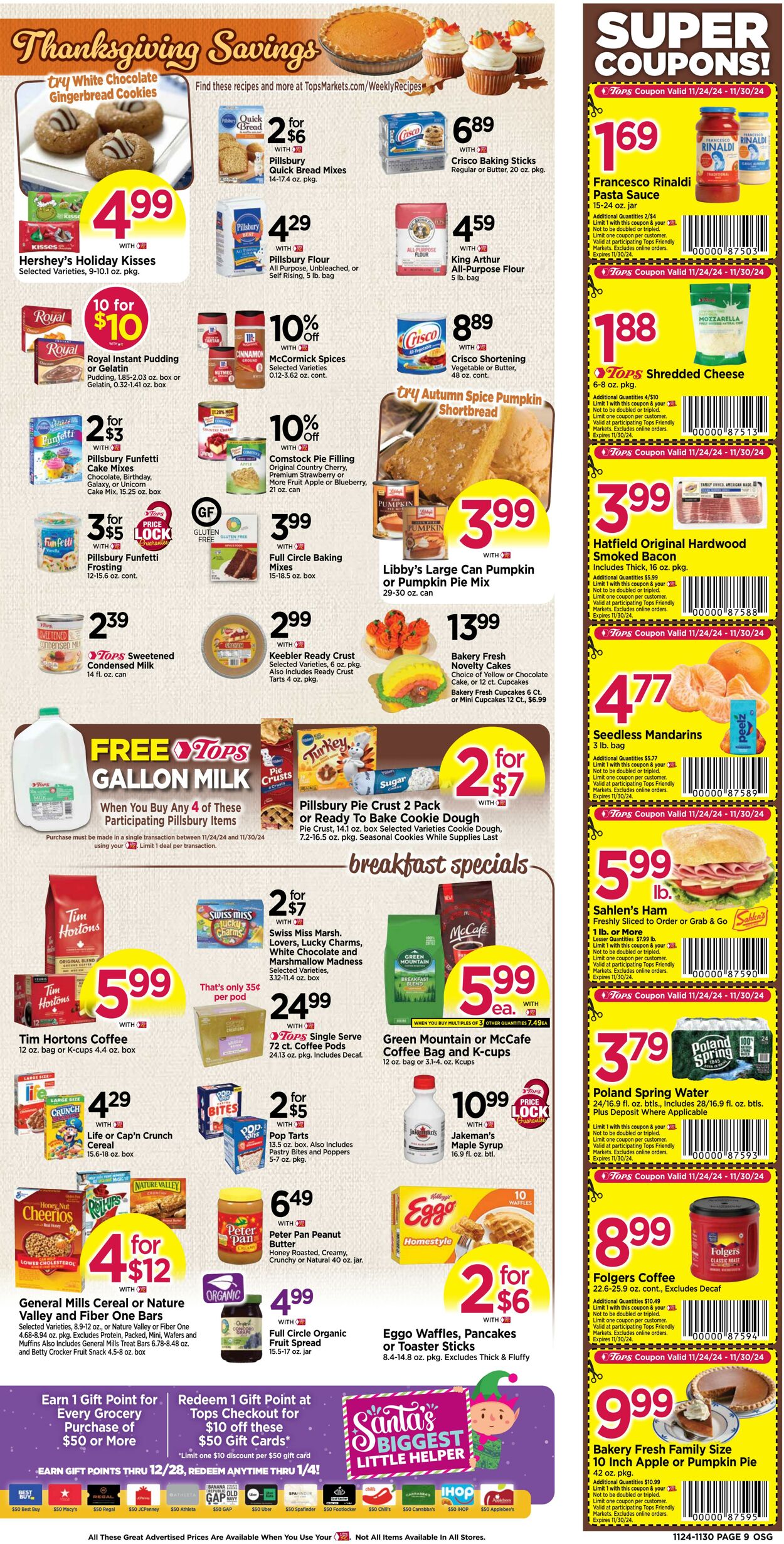 Weekly ad Tops Friendly Markets 11/24/2024 - 11/30/2024