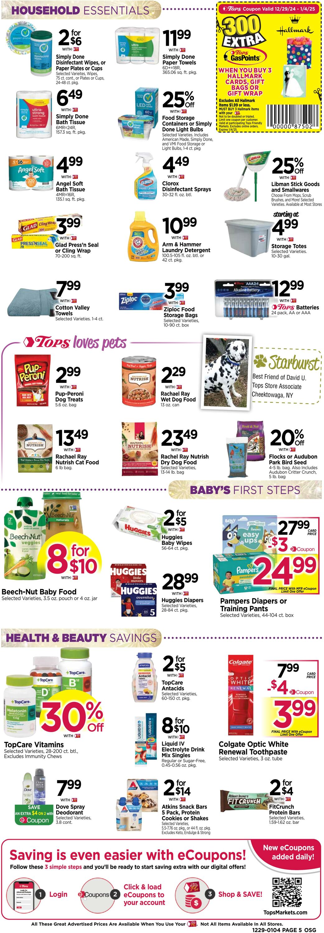 Weekly ad Tops Friendly Markets 12/29/2025 - 01/04/2026