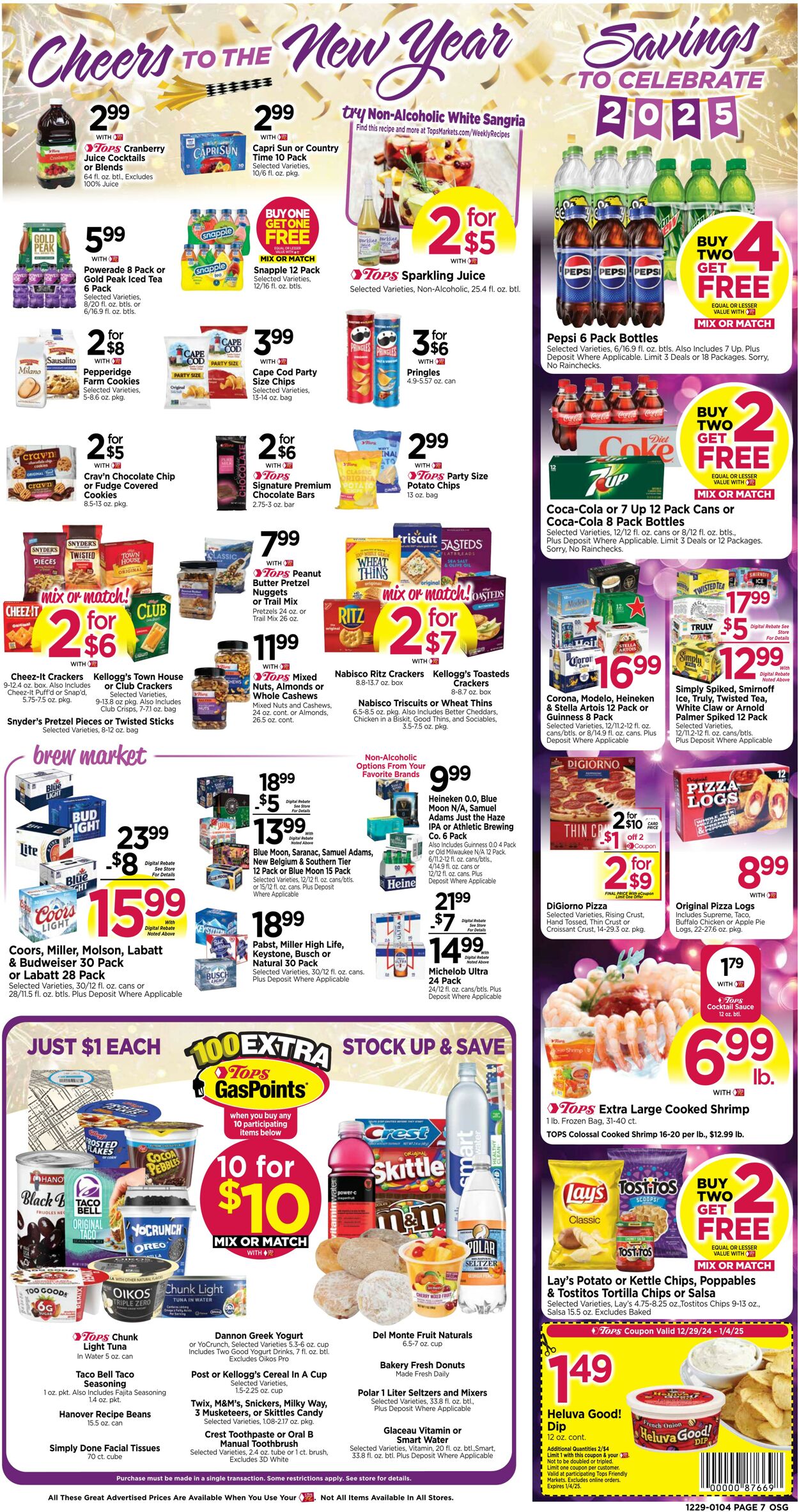 Weekly ad Tops Friendly Markets 12/29/2025 - 01/04/2026