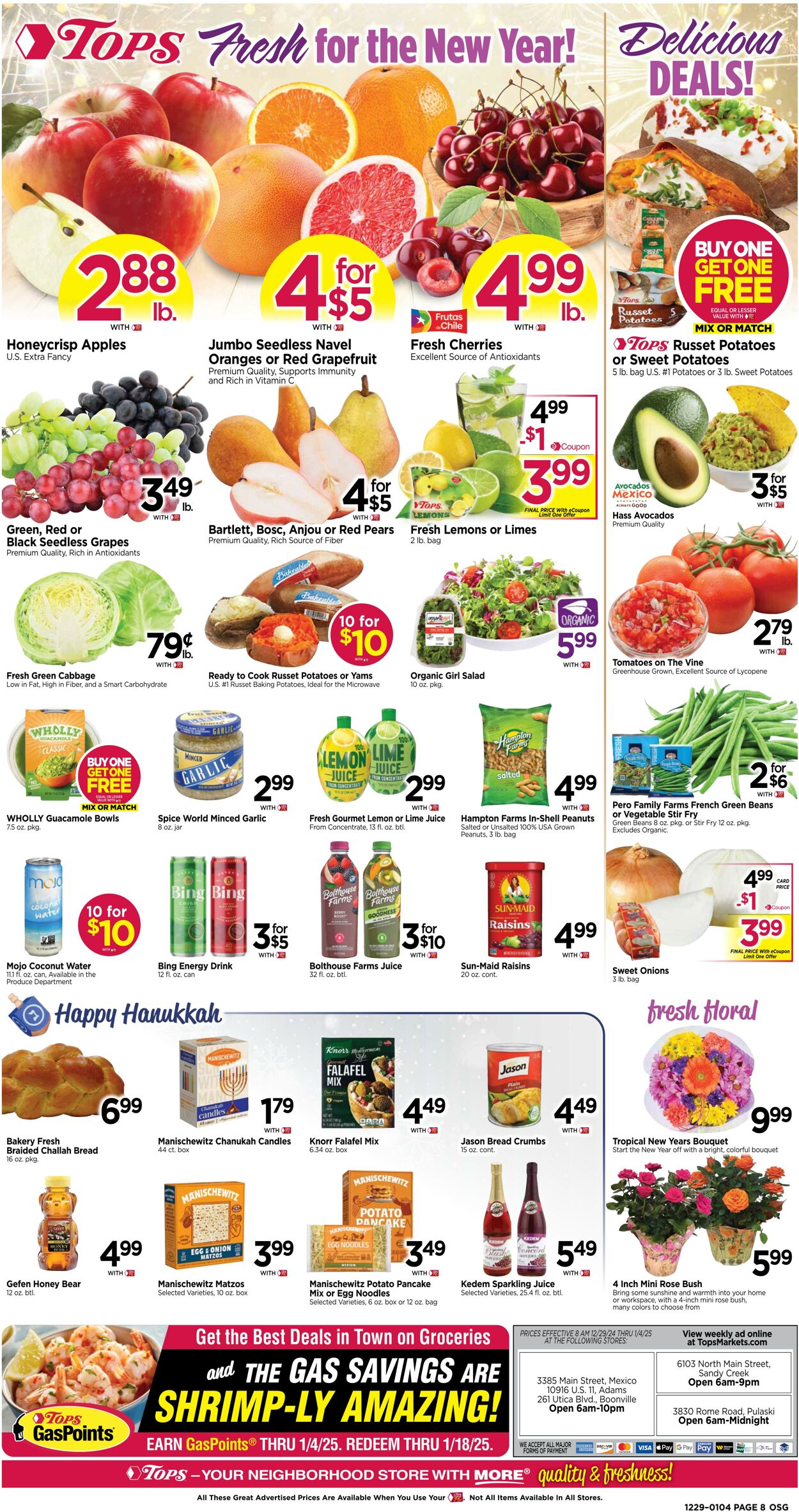 Weekly ad Tops Friendly Markets 12/29/2025 - 01/04/2026