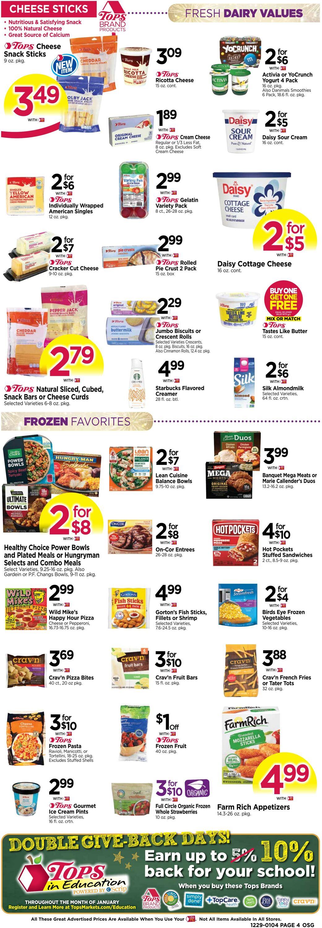 Weekly ad Tops Friendly Markets 12/29/2025 - 01/04/2026