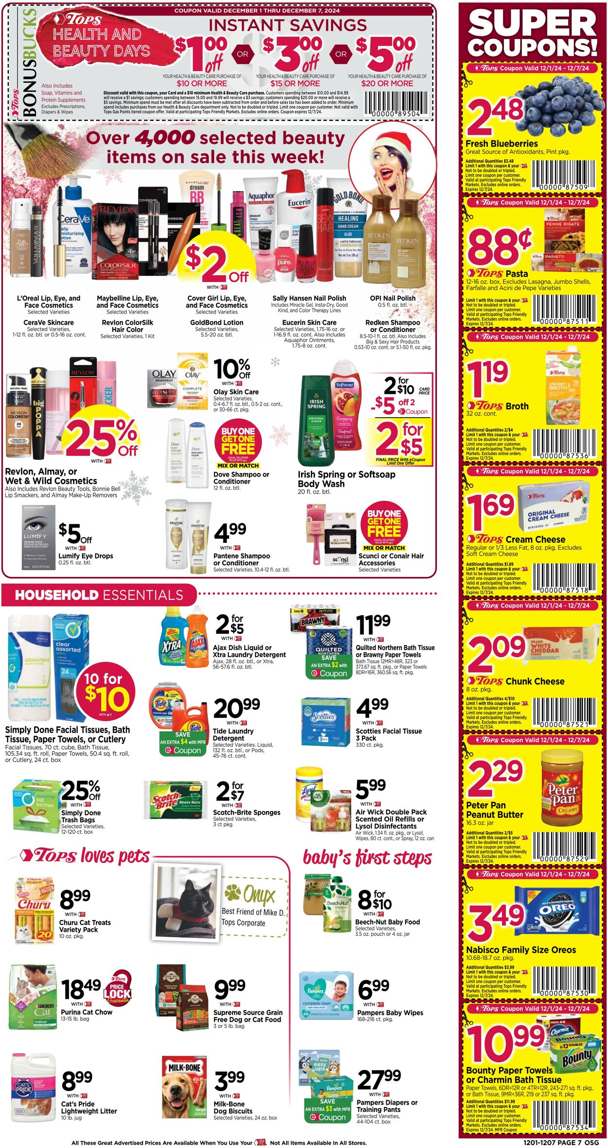 Weekly ad Tops Friendly Markets 12/01/2024 - 12/07/2024