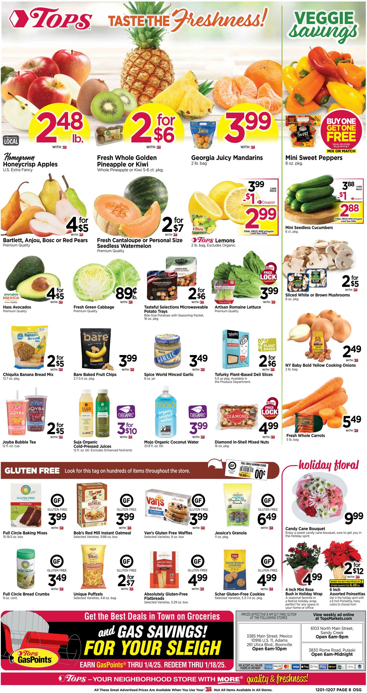 Weekly ad Tops Friendly Markets 12/01/2024 - 12/07/2024