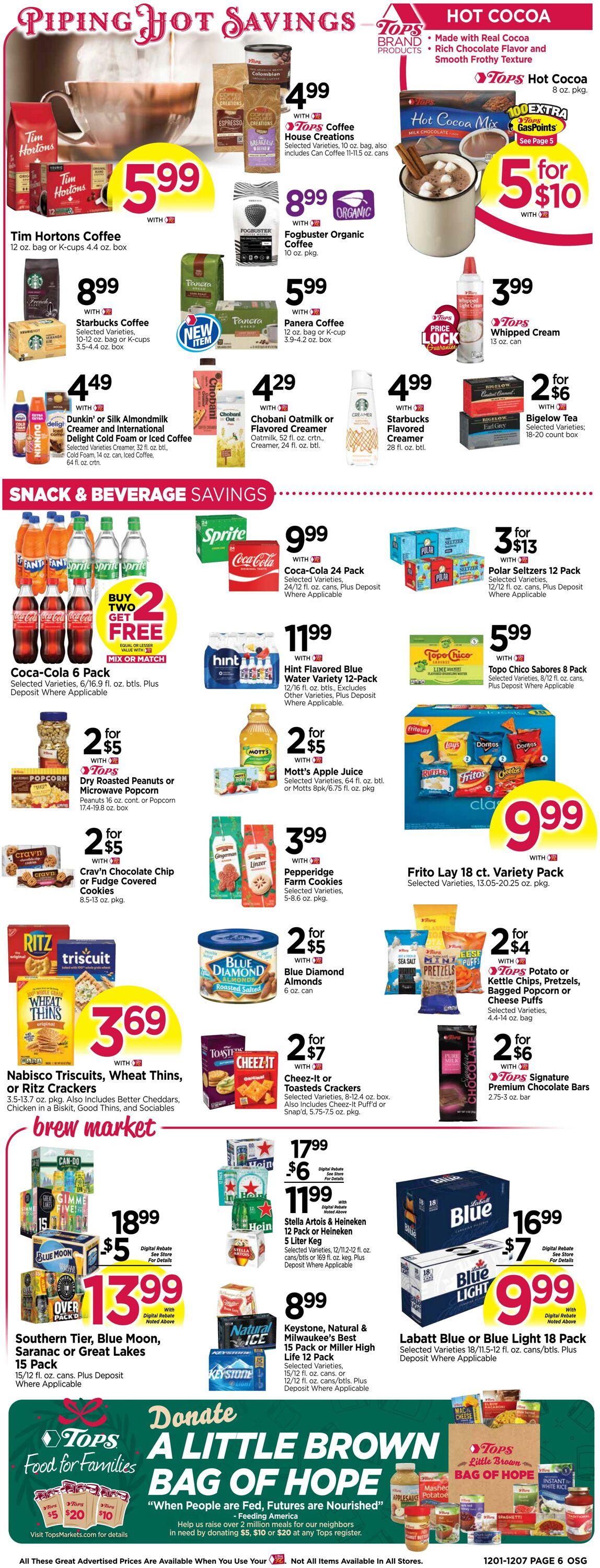 Weekly ad Tops Friendly Markets 12/01/2024 - 12/07/2024