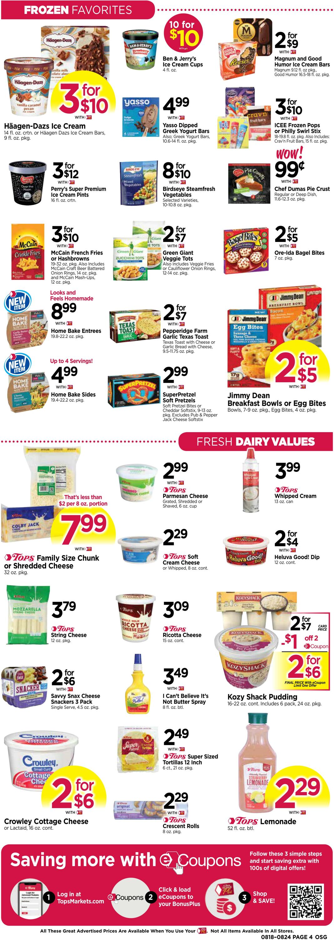 Weekly ad Tops Friendly Markets 08/18/2024 - 08/24/2024