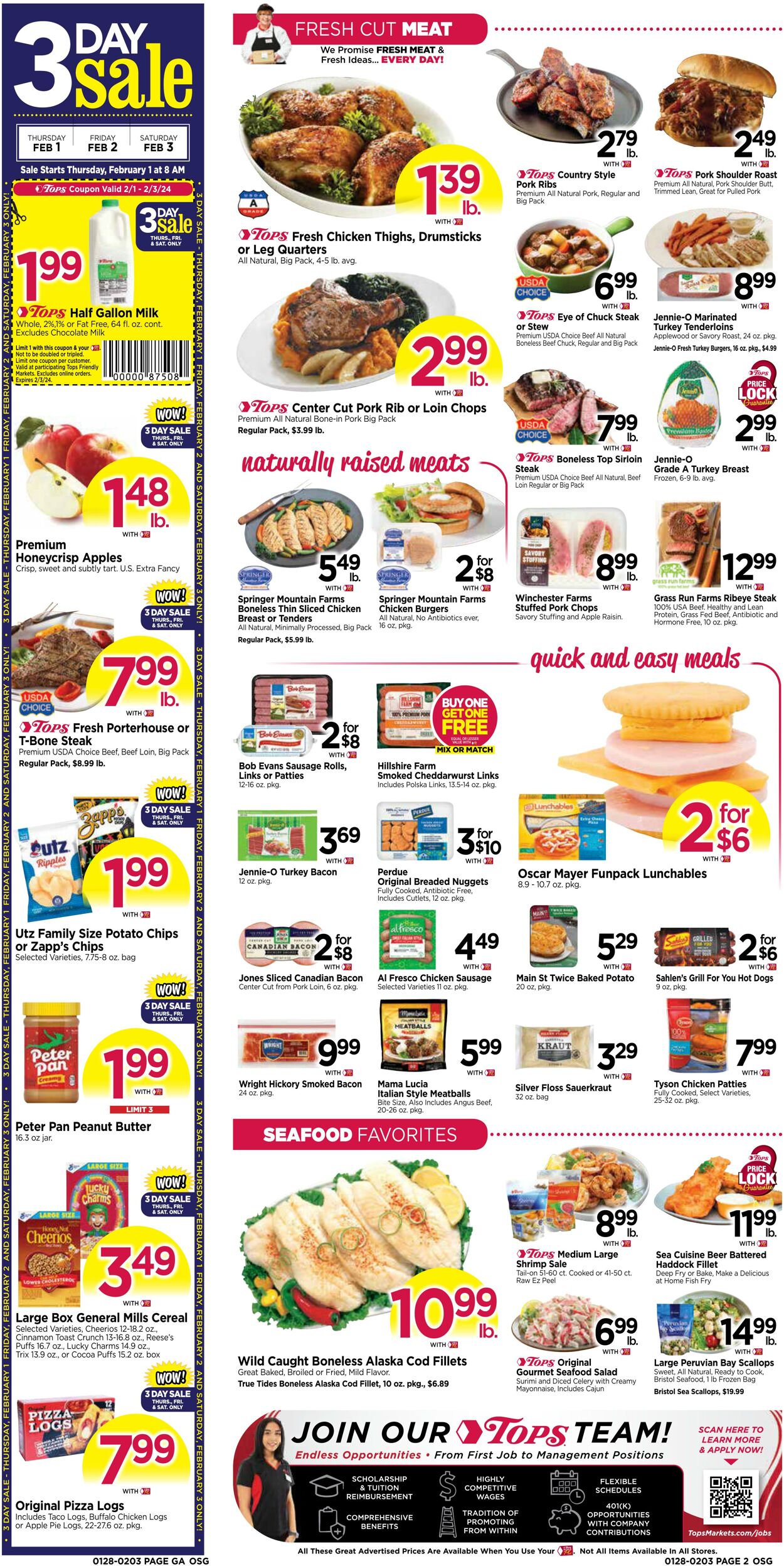 Weekly ad Tops Friendly Markets 01/28/2024 - 02/03/2024