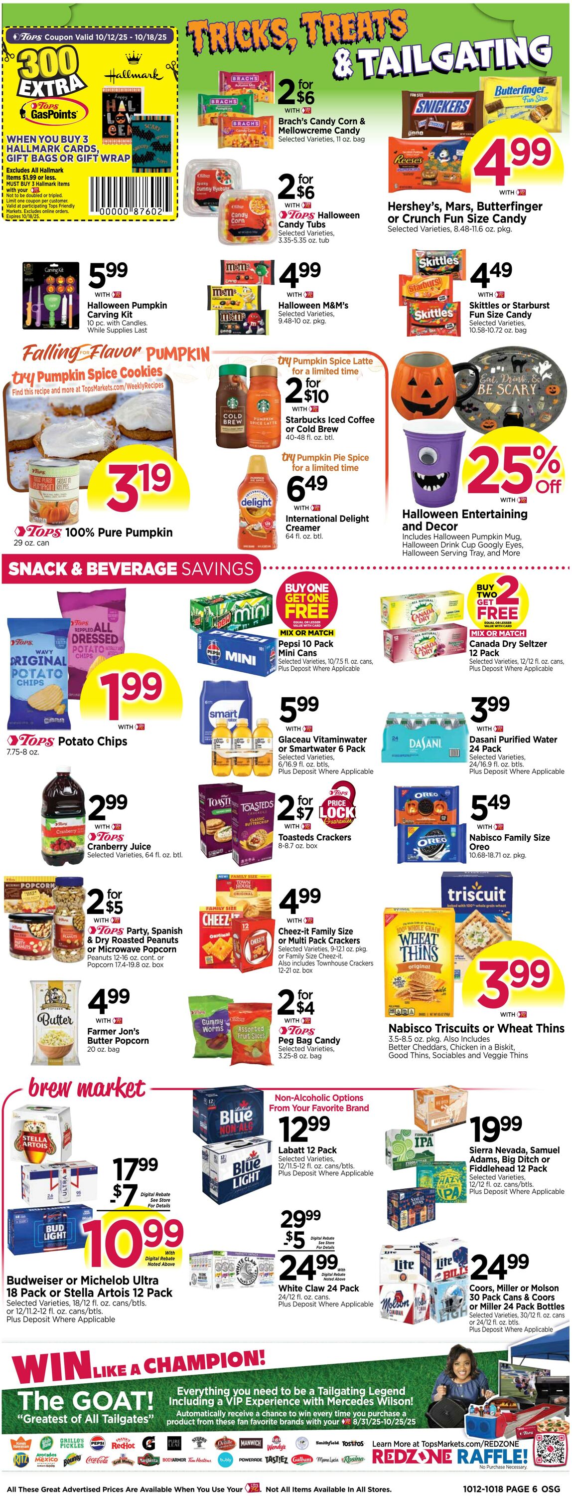 Weekly ad Tops Friendly Markets 10/12/2025 - 10/18/2025
