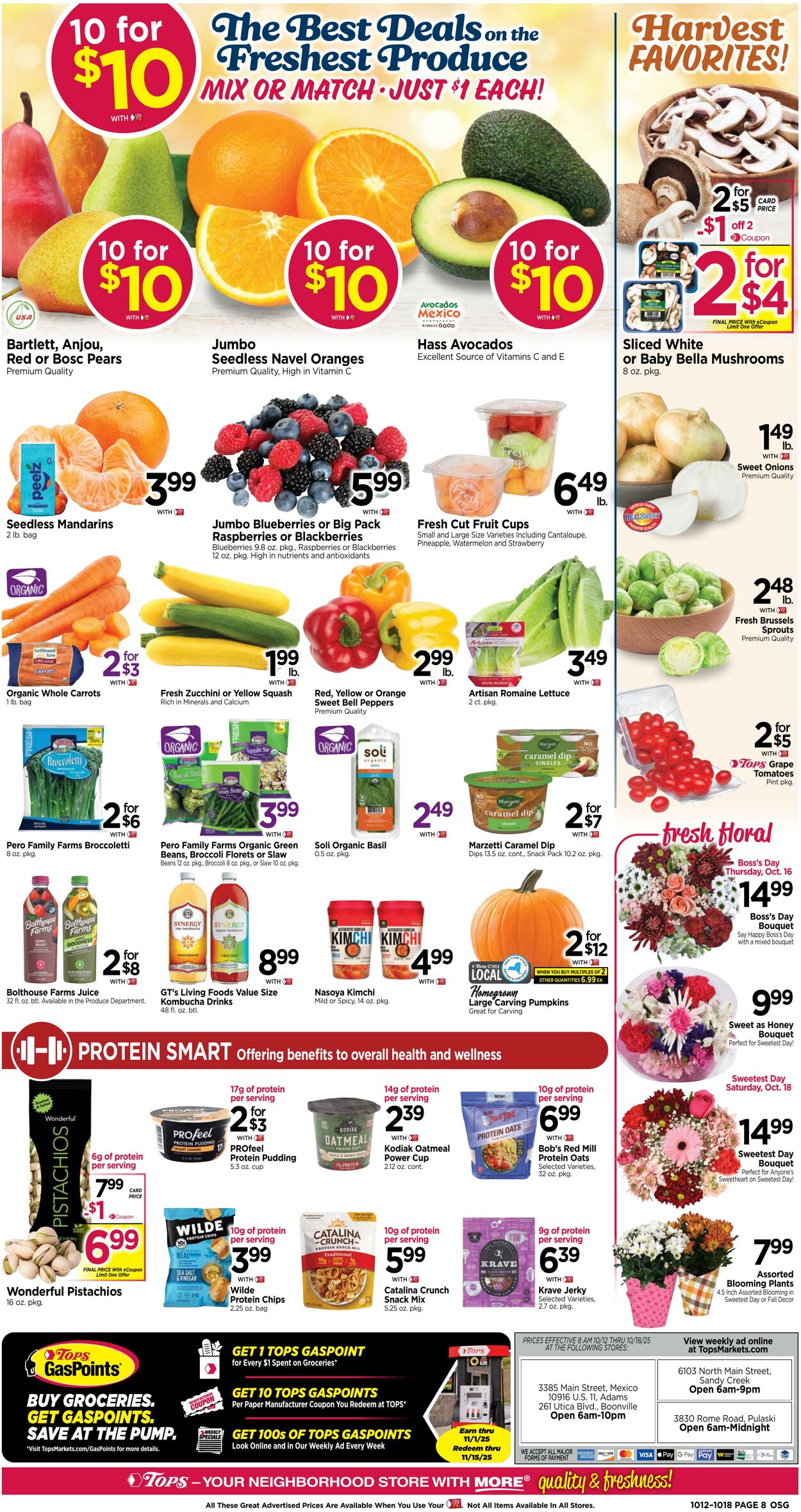 Weekly ad Tops Friendly Markets 10/12/2025 - 10/18/2025