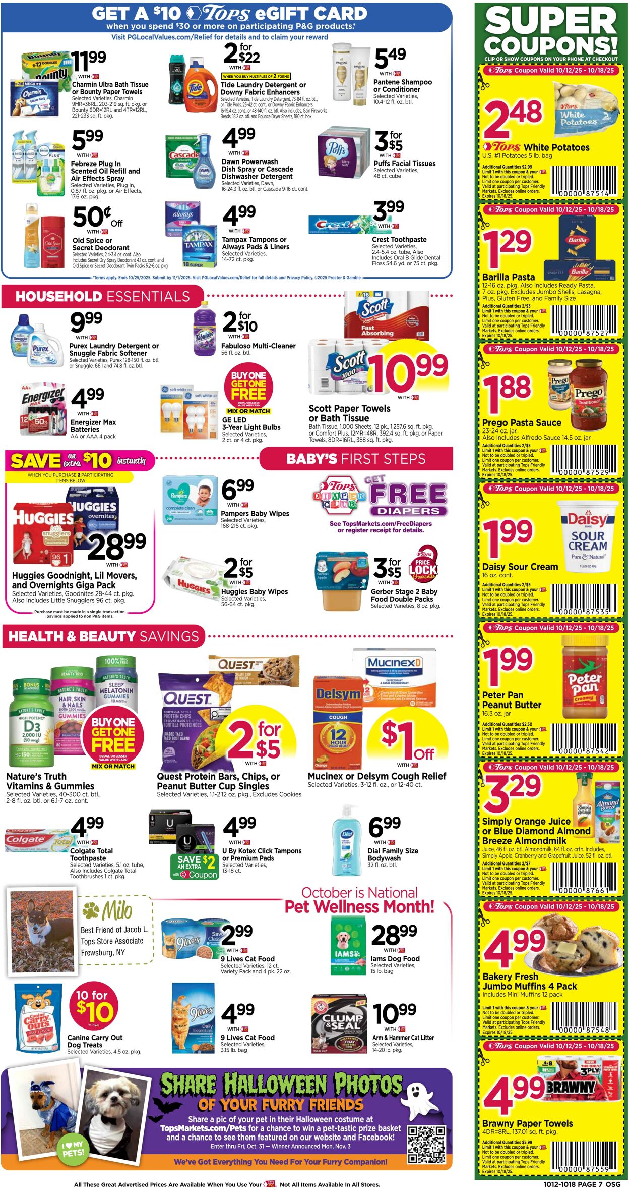 Weekly ad Tops Friendly Markets 10/12/2025 - 10/18/2025