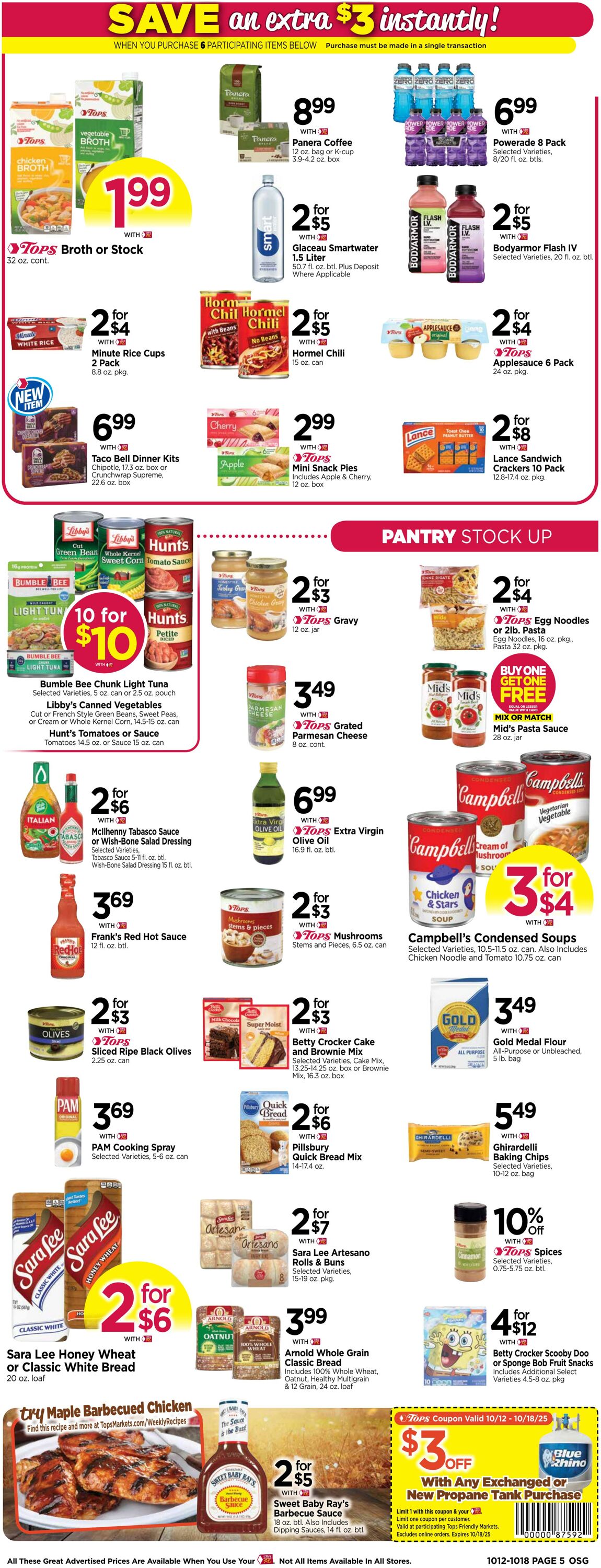 Weekly ad Tops Friendly Markets 10/12/2025 - 10/18/2025