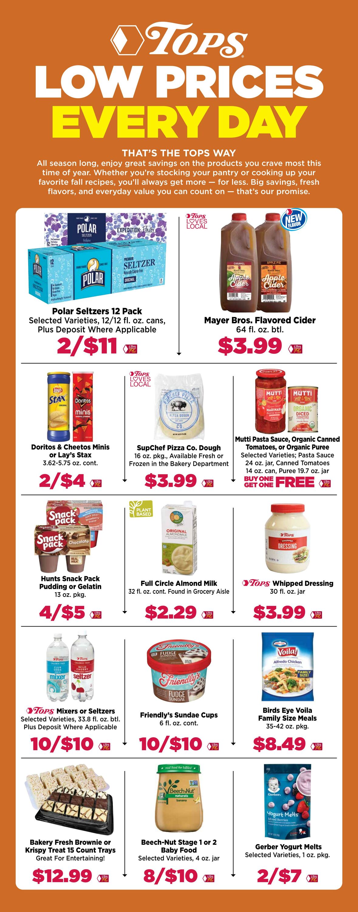 Weekly ad Tops Friendly Markets 10/12/2025 - 10/18/2025
