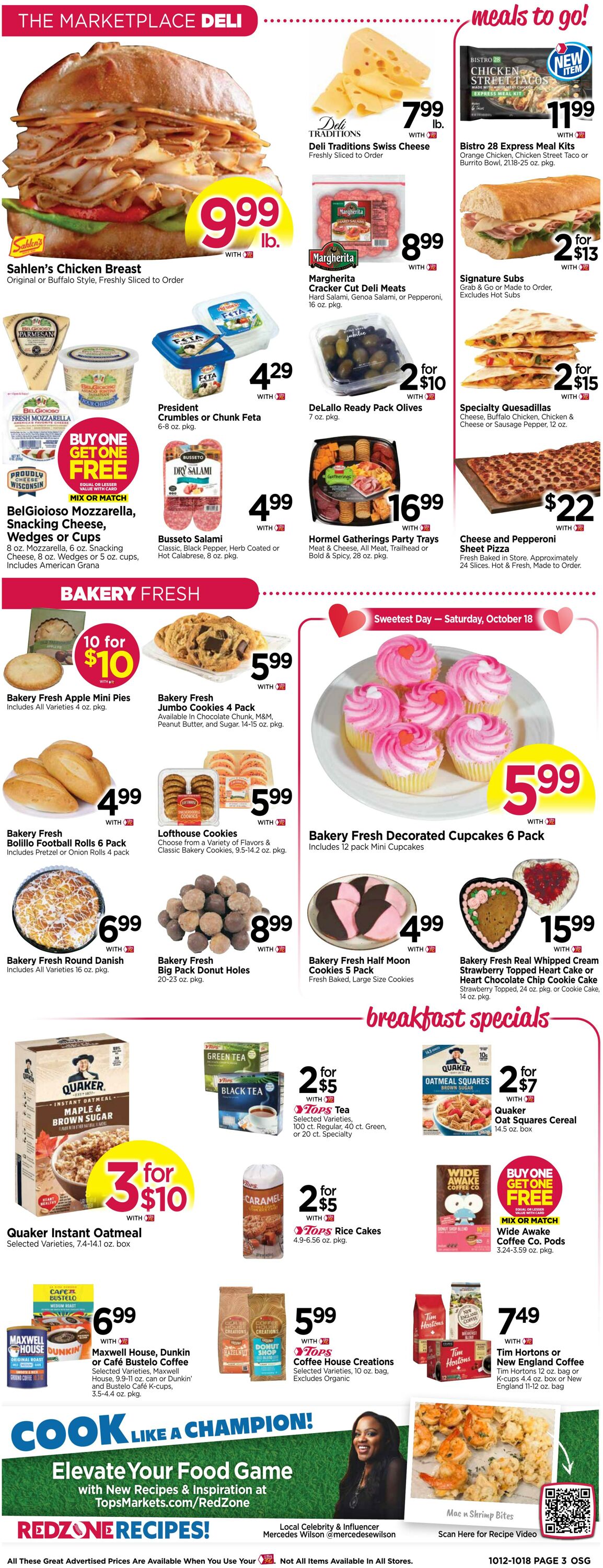 Weekly ad Tops Friendly Markets 10/12/2025 - 10/18/2025