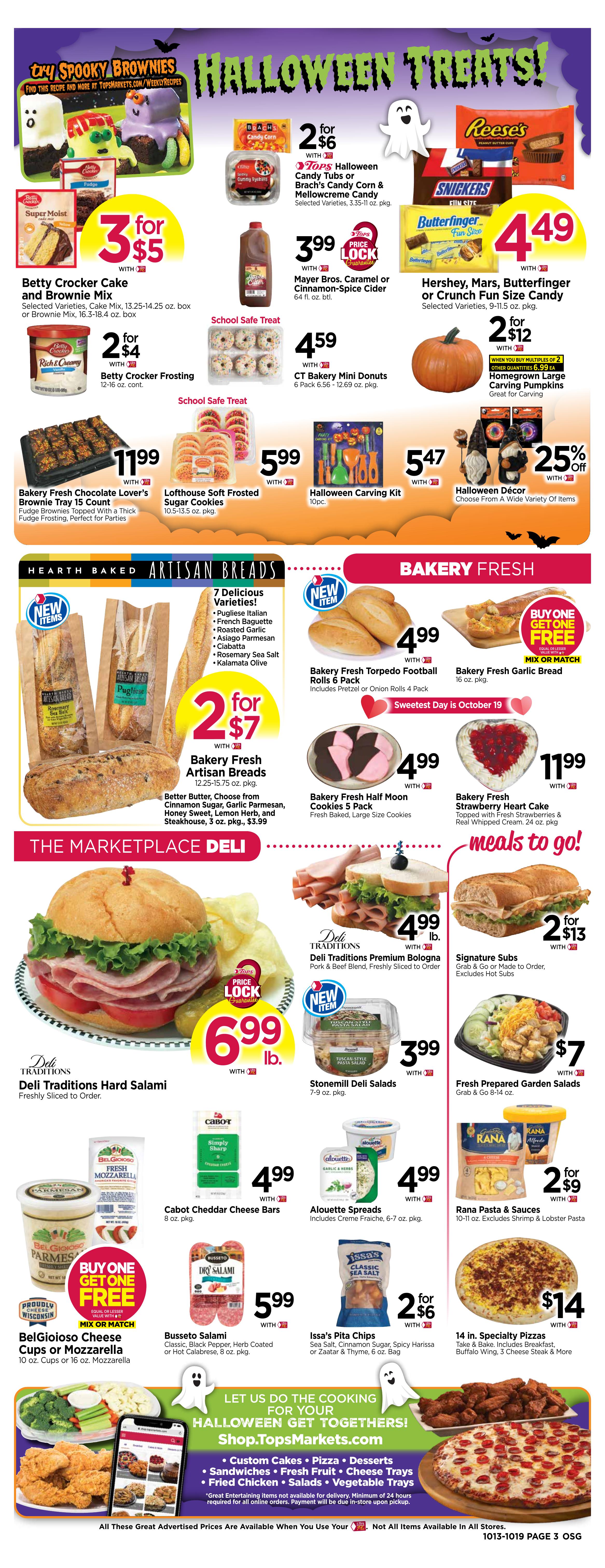 Weekly ad Tops Friendly Markets 10/13/2024 - 10/19/2024