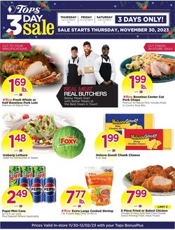 Weekly ad Tops Friendly Markets 11/30/2023 - 12/02/2023