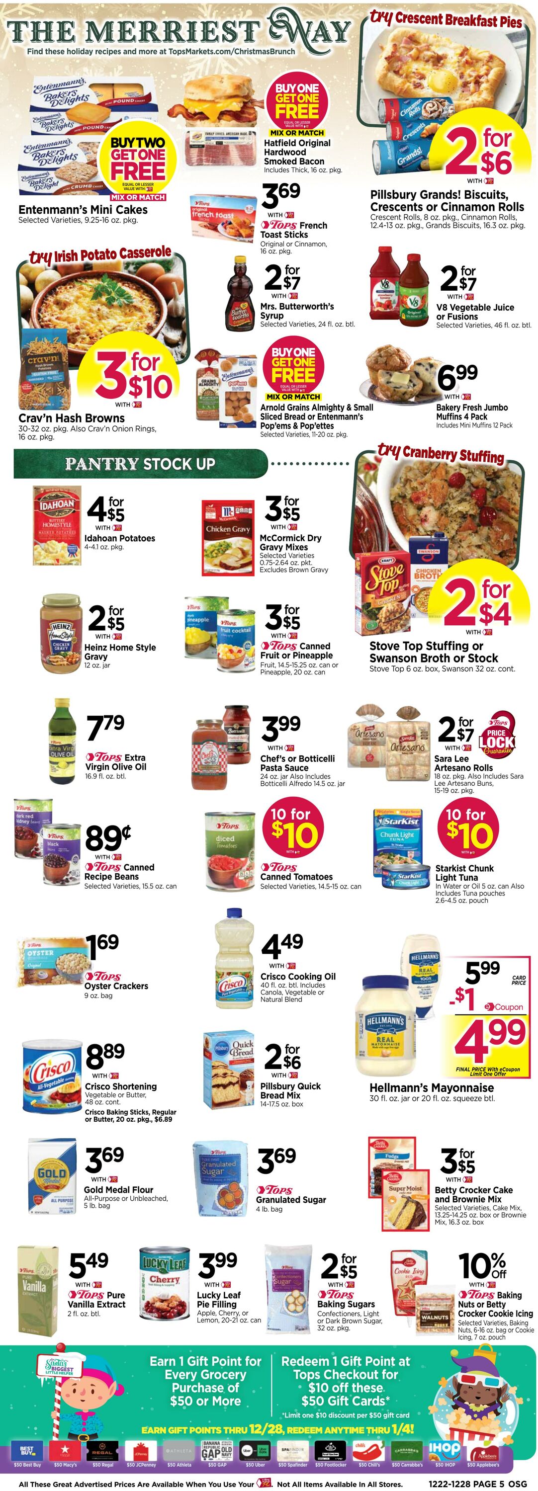 Weekly ad Tops Friendly Markets 12/22/2024 - 12/28/2024