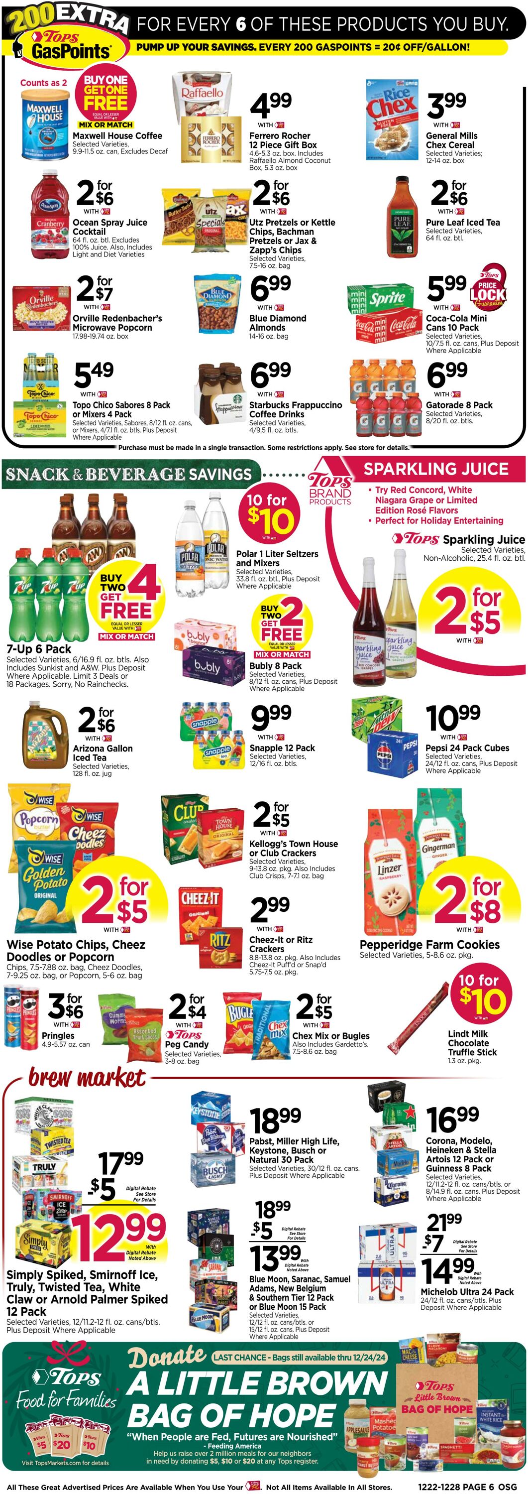 Weekly ad Tops Friendly Markets 12/22/2024 - 12/28/2024