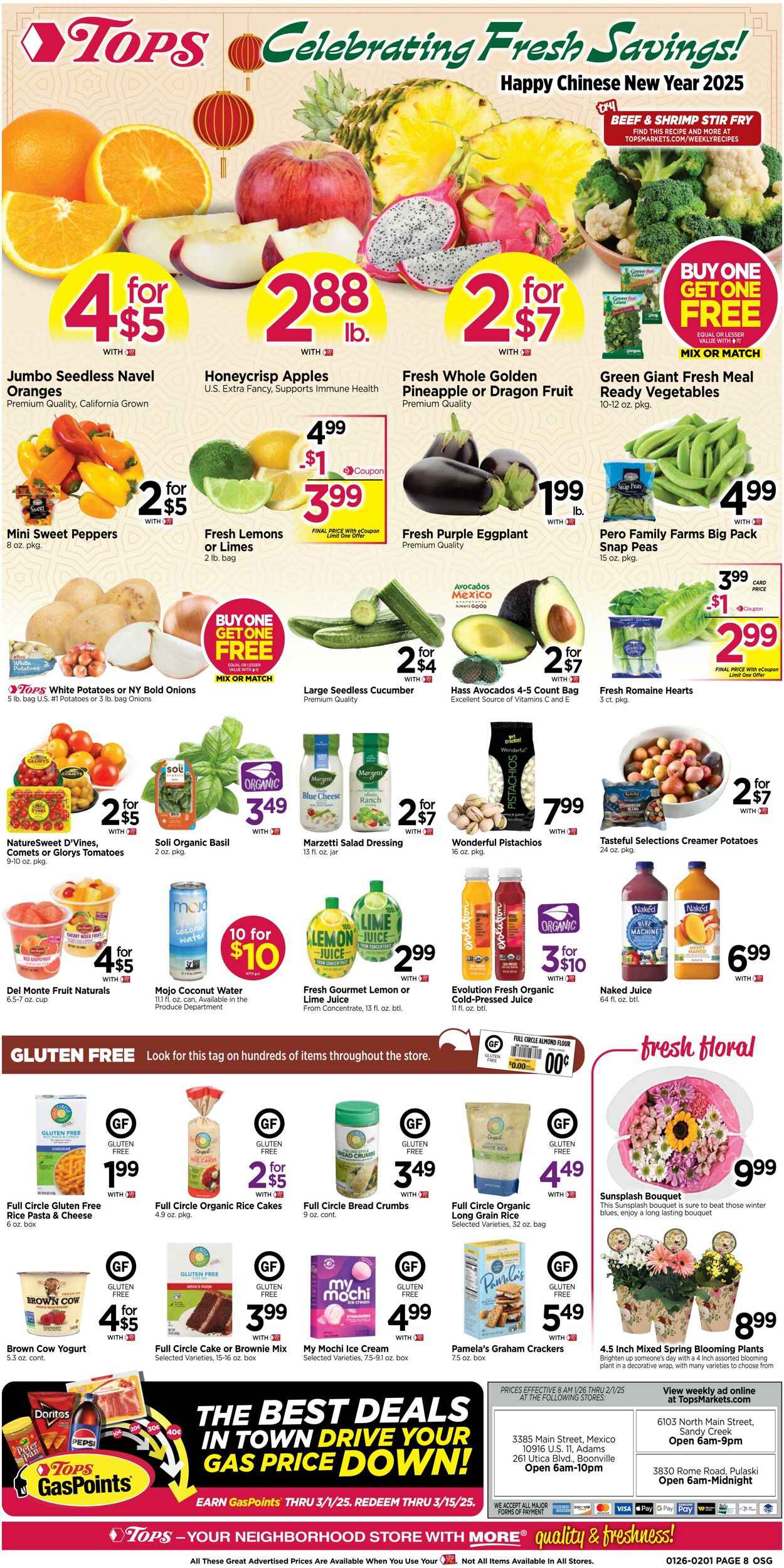 Weekly ad Tops Friendly Markets 01/26/2025 - 02/01/2025