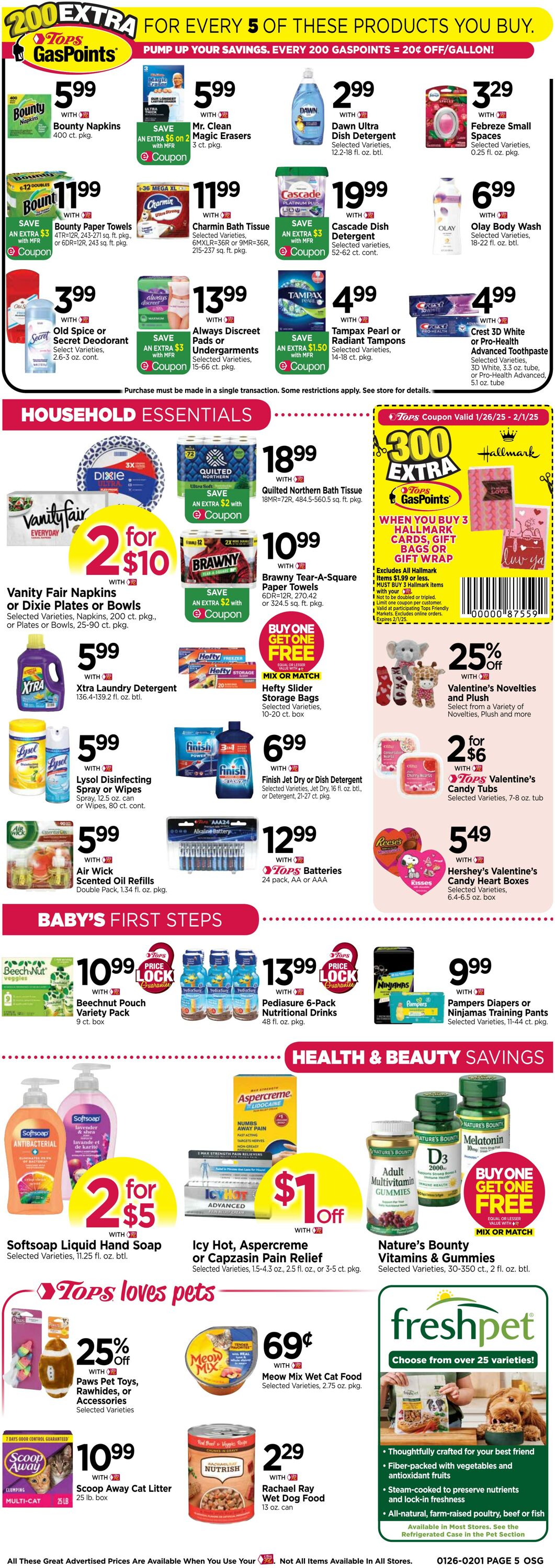 Weekly ad Tops Friendly Markets 01/26/2025 - 02/01/2025