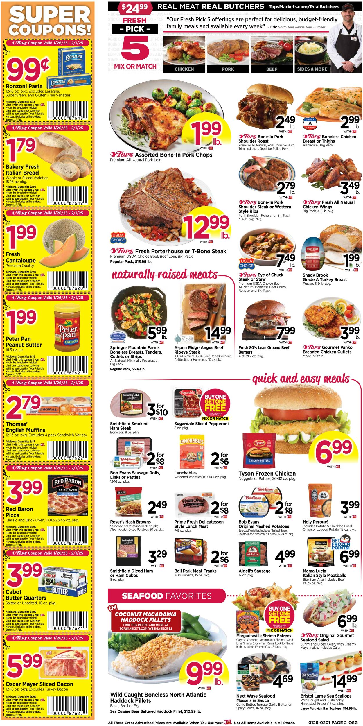 Weekly ad Tops Friendly Markets 01/26/2025 - 02/01/2025