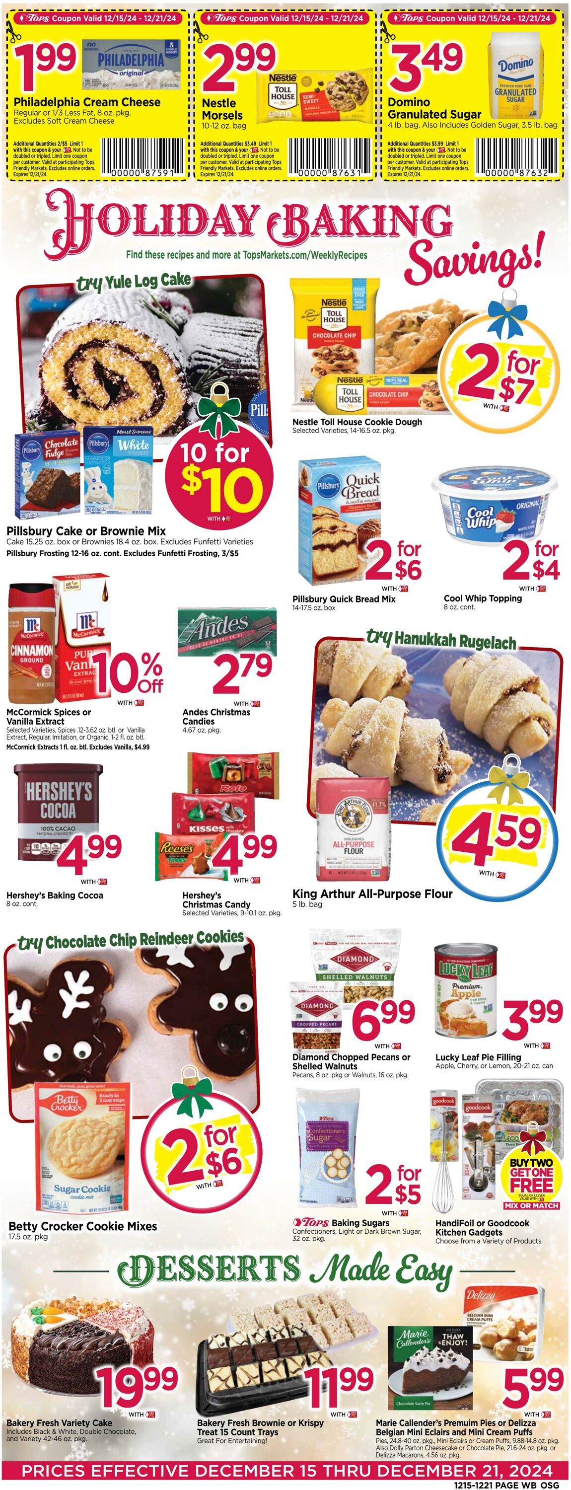 Weekly ad Tops Friendly Markets 12/15/2024 - 12/21/2024