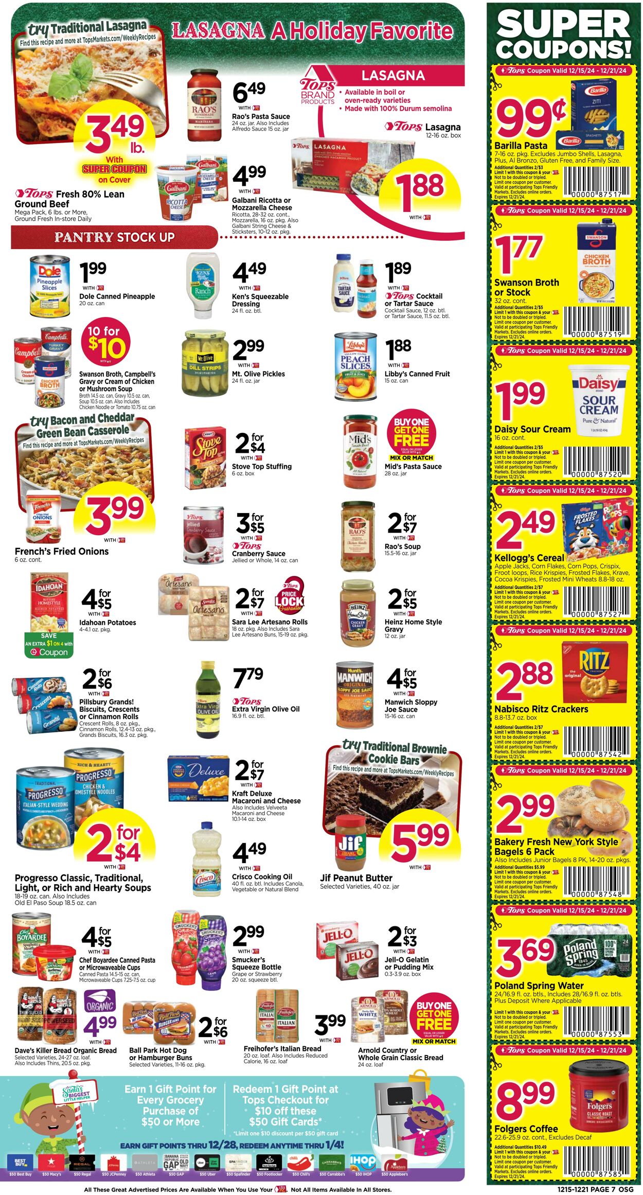 Weekly ad Tops Friendly Markets 12/15/2024 - 12/21/2024