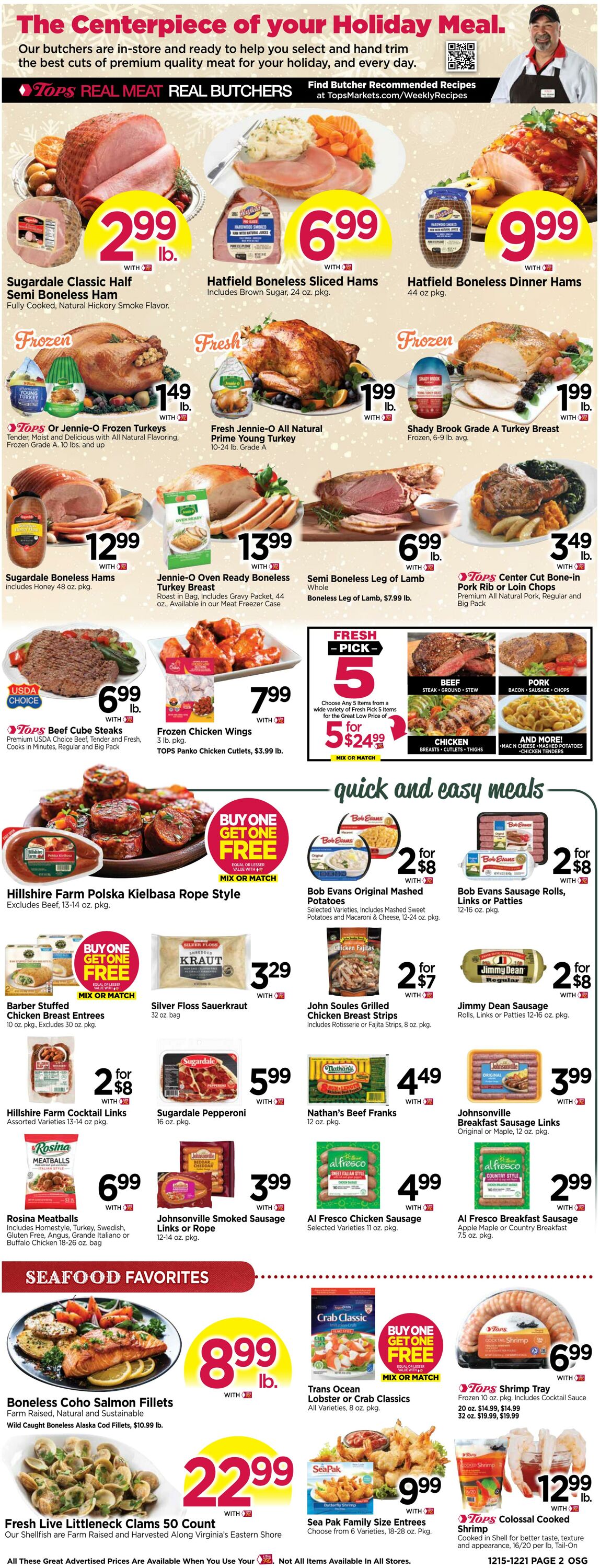 Weekly ad Tops Friendly Markets 12/15/2024 - 12/21/2024