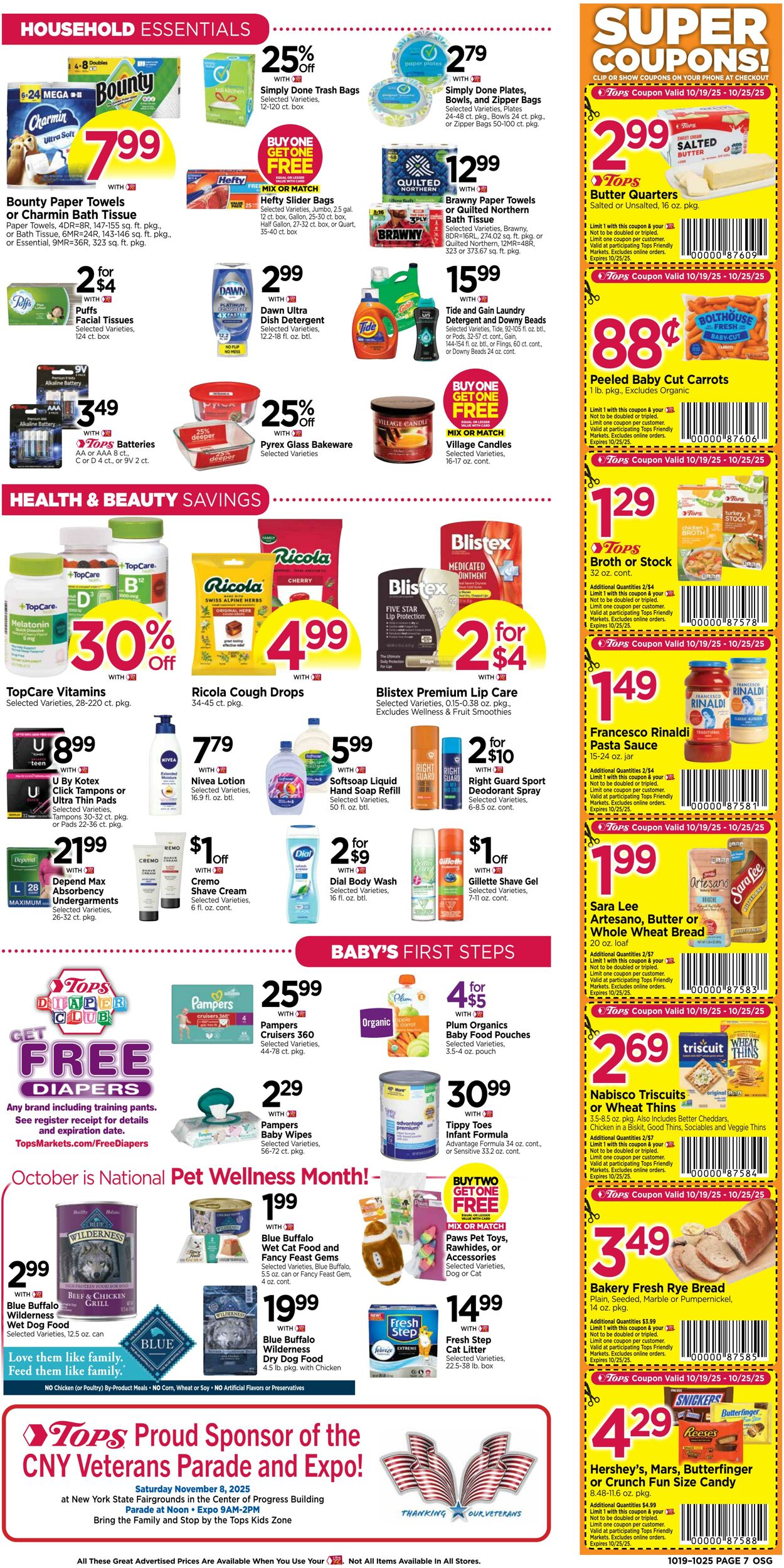 Weekly ad Tops Friendly Markets 10/19/2025 - 10/25/2025
