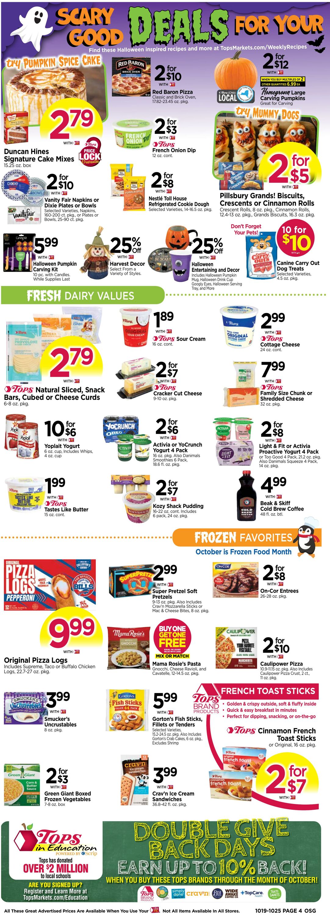 Weekly ad Tops Friendly Markets 10/19/2025 - 10/25/2025
